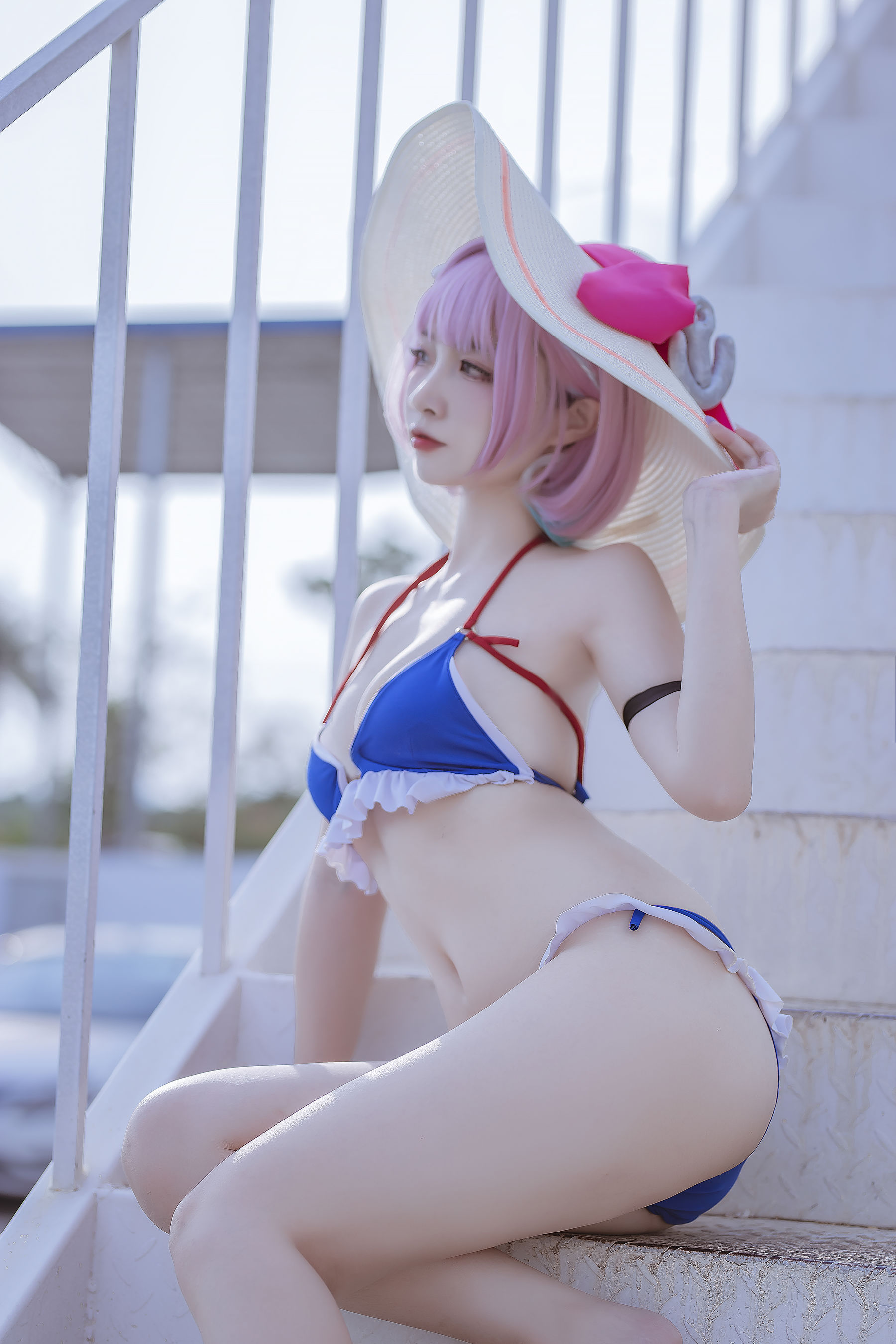 [福利COS] 人气Coser二佐Nisa - 碧蓝 塔尔图泳装第5张