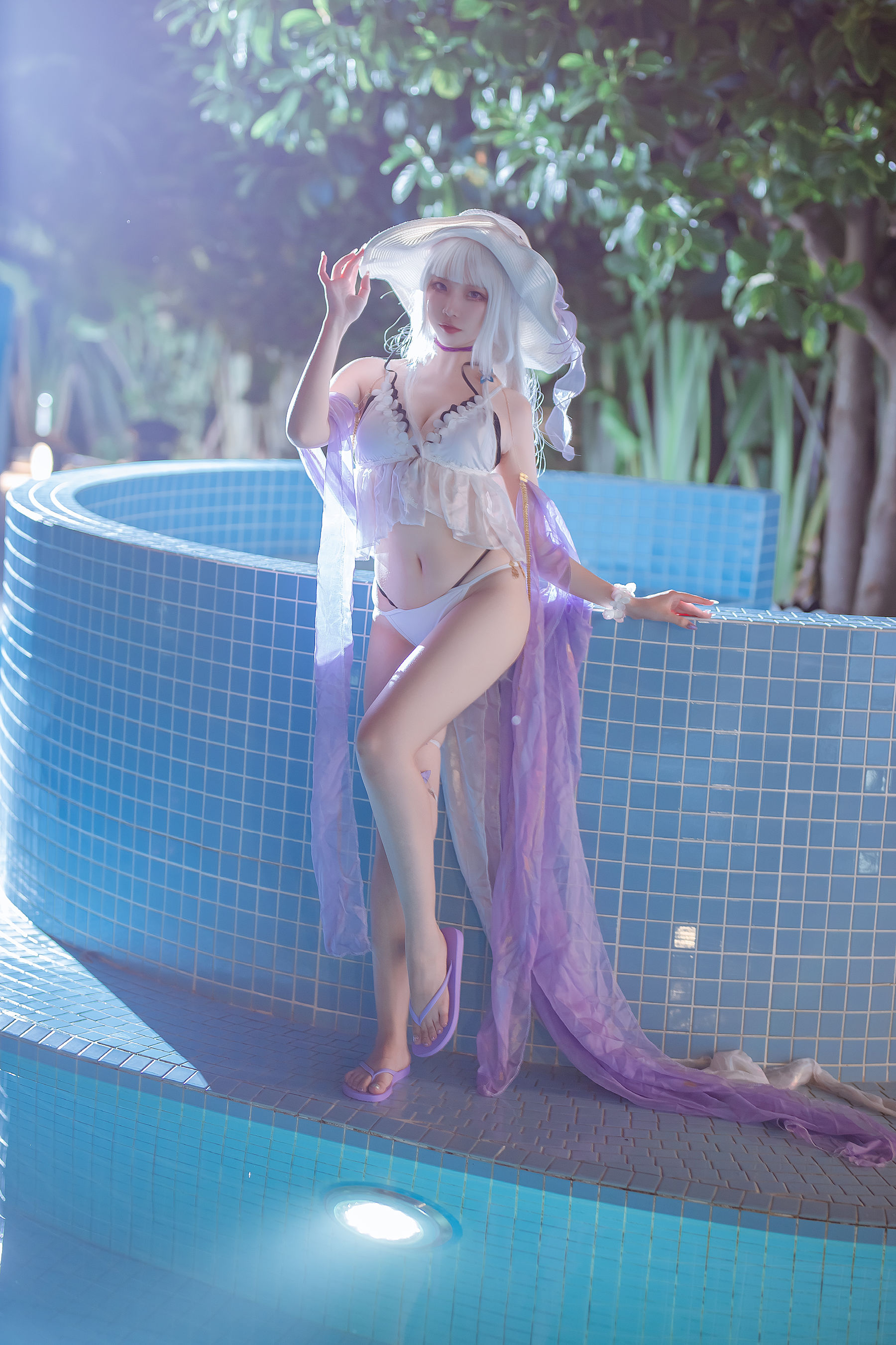 [福利COS] 人气Coser二佐Nisa - 碧蓝光辉泳装第6张