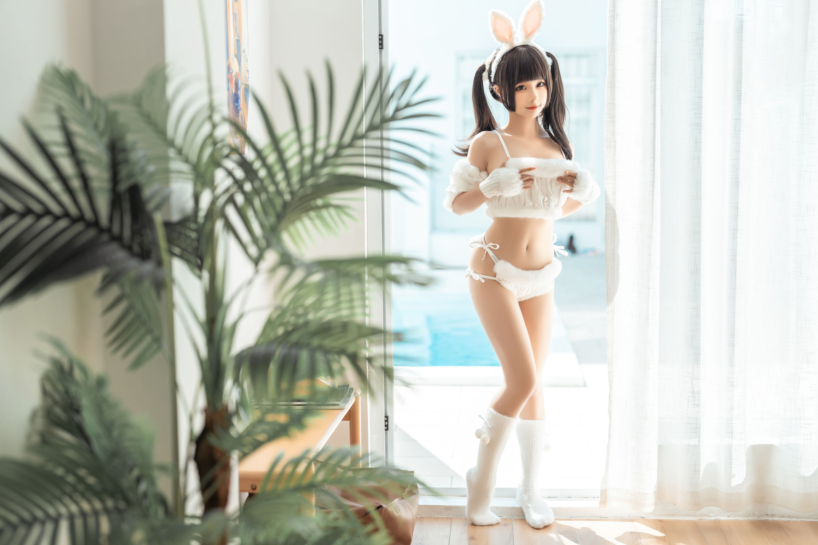 [福利COS] 动漫博主蠢沫沫 - 绵绵兔第2张