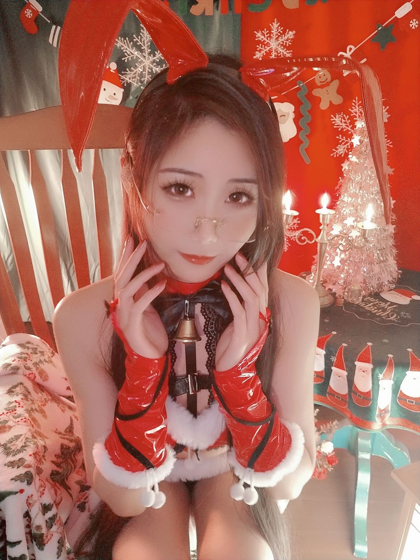 [福利COS] 动漫博主曉美媽 - 圣诞自拍第1张