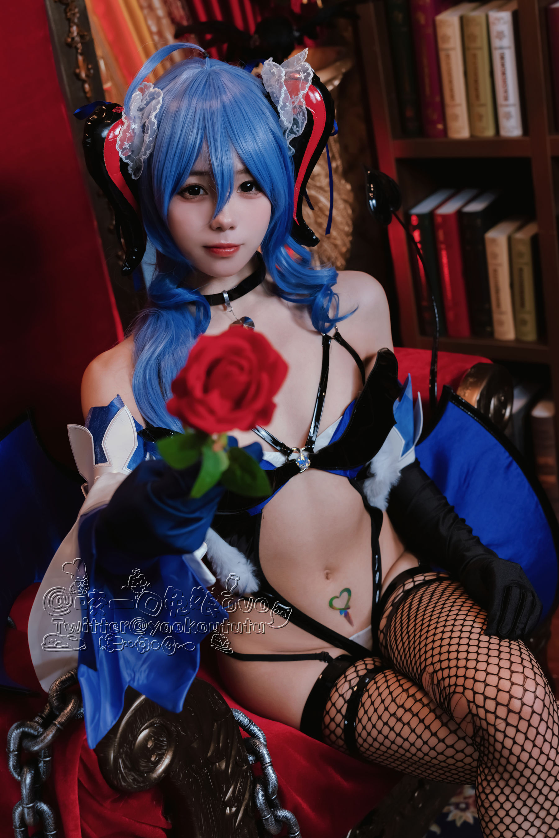 [福利COS] 咬一口兔娘 - 甘雨魅魔第3张