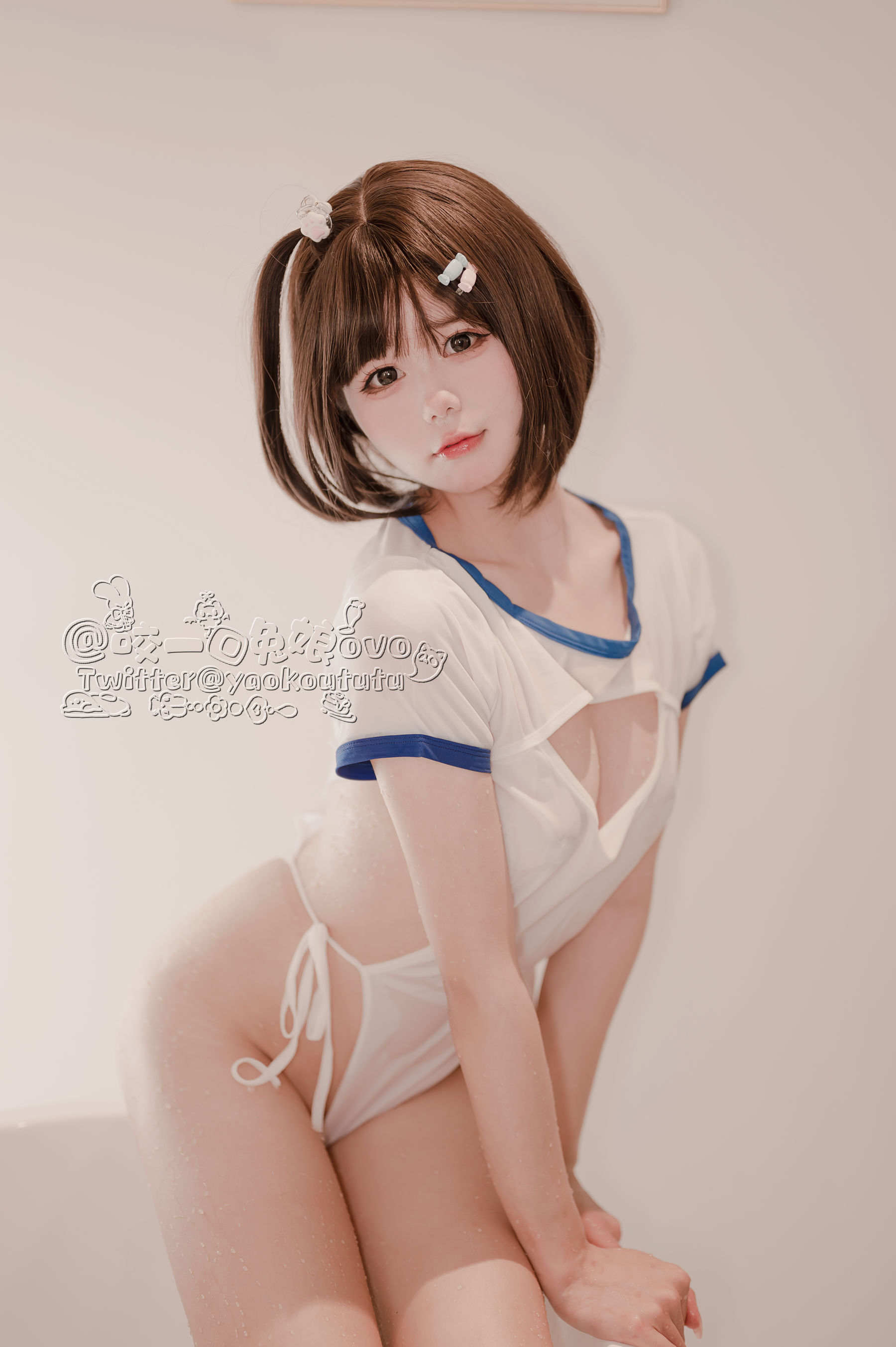 [福利COS] 咬一口兔娘 - 纯白欲缸第15张