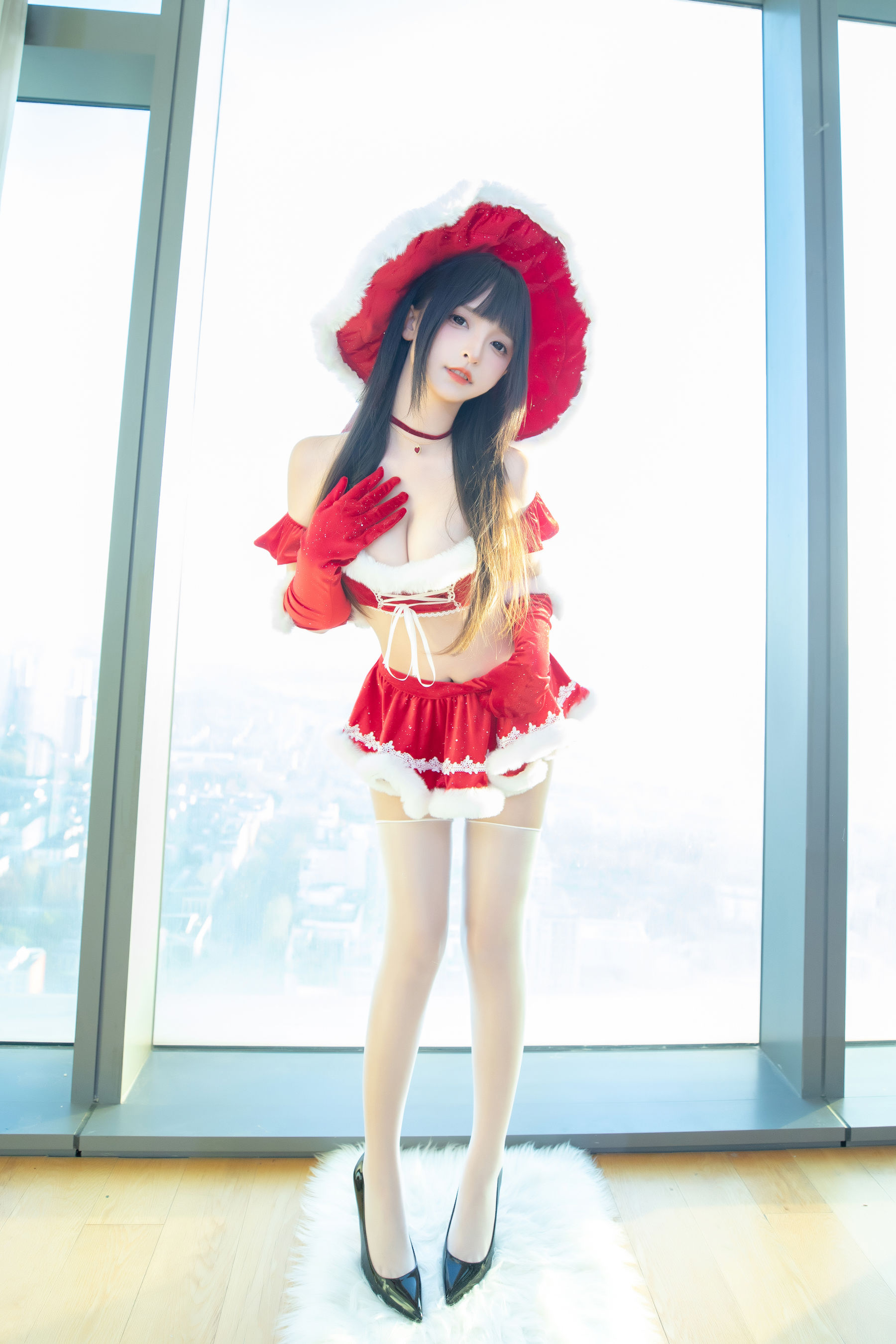 [福利COS] 萝莉神楽板真冬 之圣诞魔法第4张