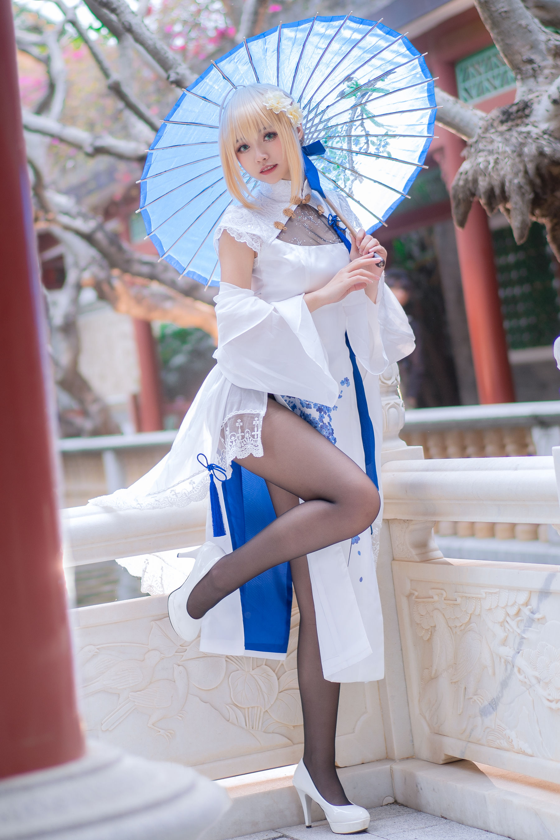 动漫博主大大卷卷小卷 - FGOsaber 四周年旗袍第4张