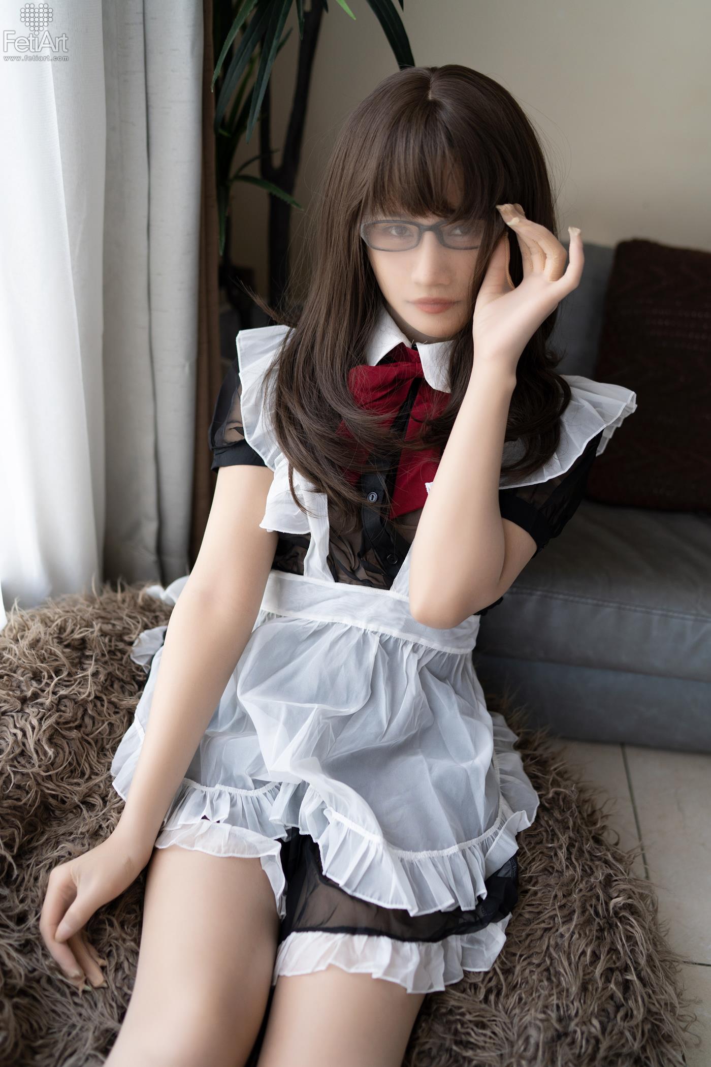 [FetiArt尚物集]NO.048 Pantyhose Encasement Maid MODEL-Jasmine[38+1P]第1张