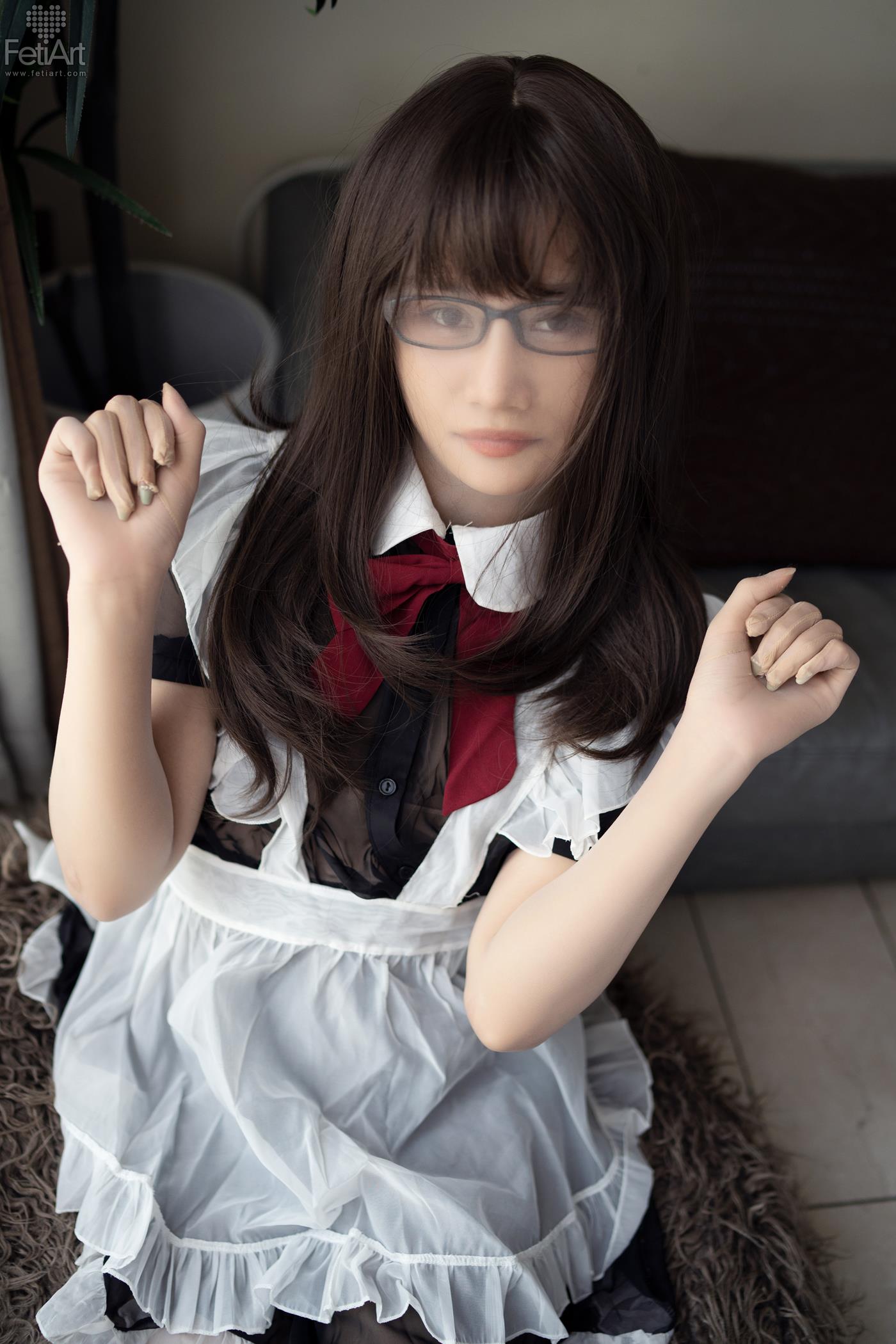 [FetiArt尚物集]NO.048 Pantyhose Encasement Maid MODEL-Jasmine[38+1P]第3张
