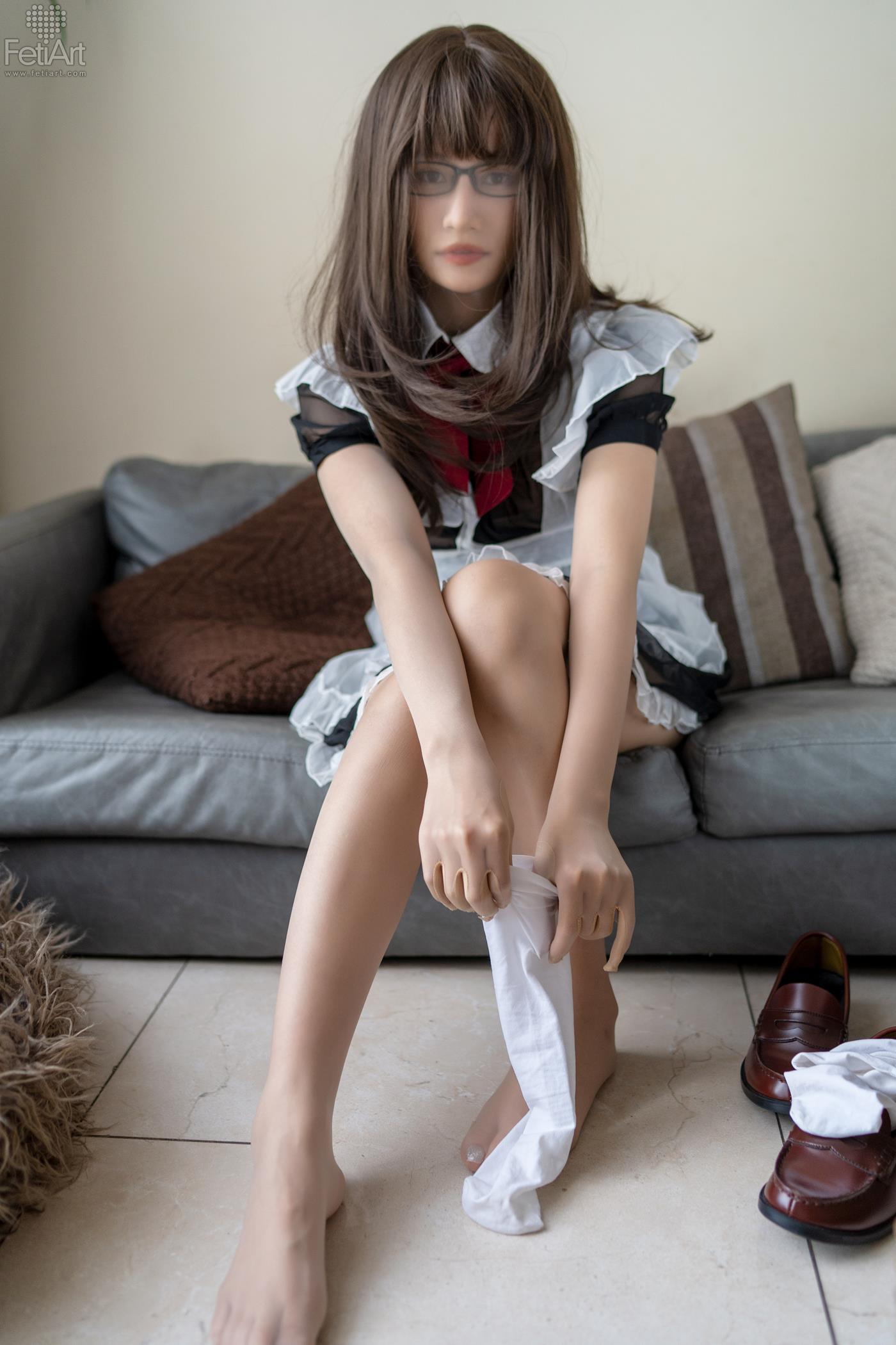 [FetiArt尚物集]NO.048 Pantyhose Encasement Maid MODEL-Jasmine[38+1P]第6张