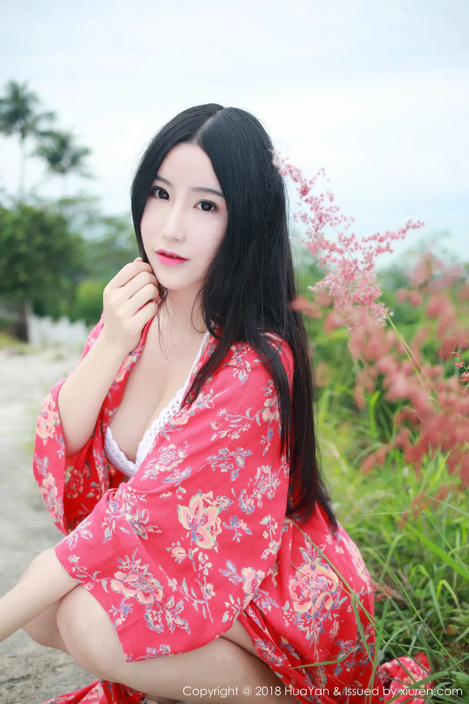  谢芷馨Sindy《泰国苏梅岛旅拍》第2套 花の颜 Vol.055第3张