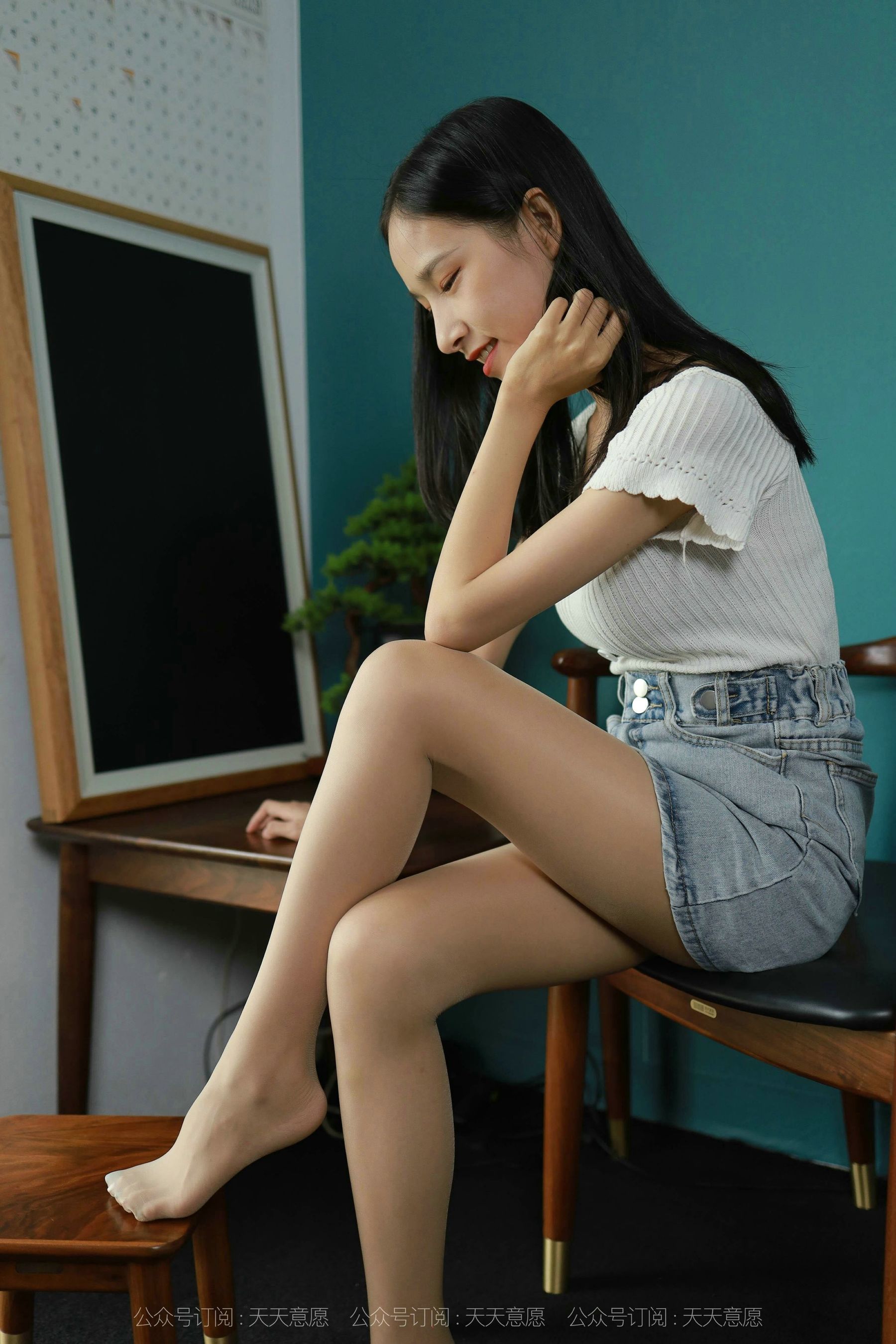 [IESS异思趣向]  模特：美子《清新牛仔裤》第4张