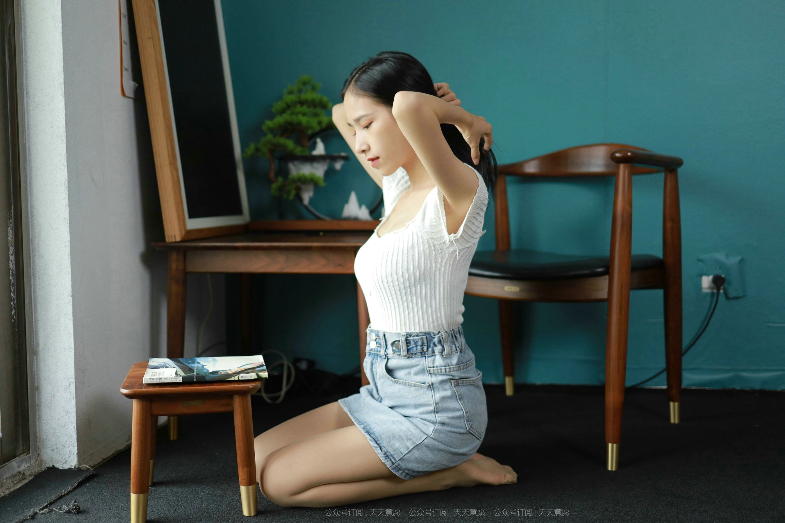 [IESS异思趣向]  模特：美子《清新牛仔裤》第15张