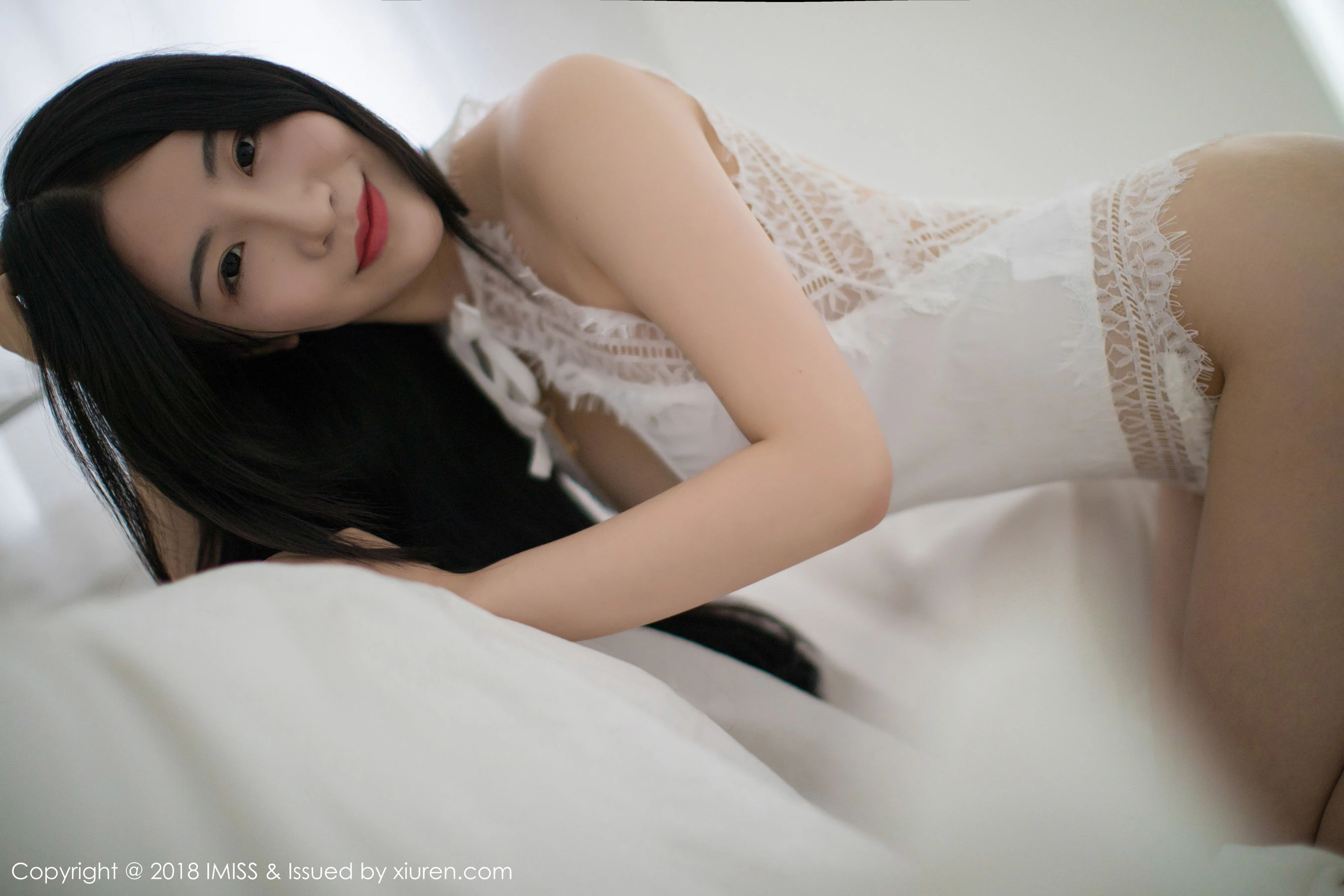  绯月樱-Cherry《娇俏佳人内衣主题》 爱蜜社IMiss Vol.249第10张