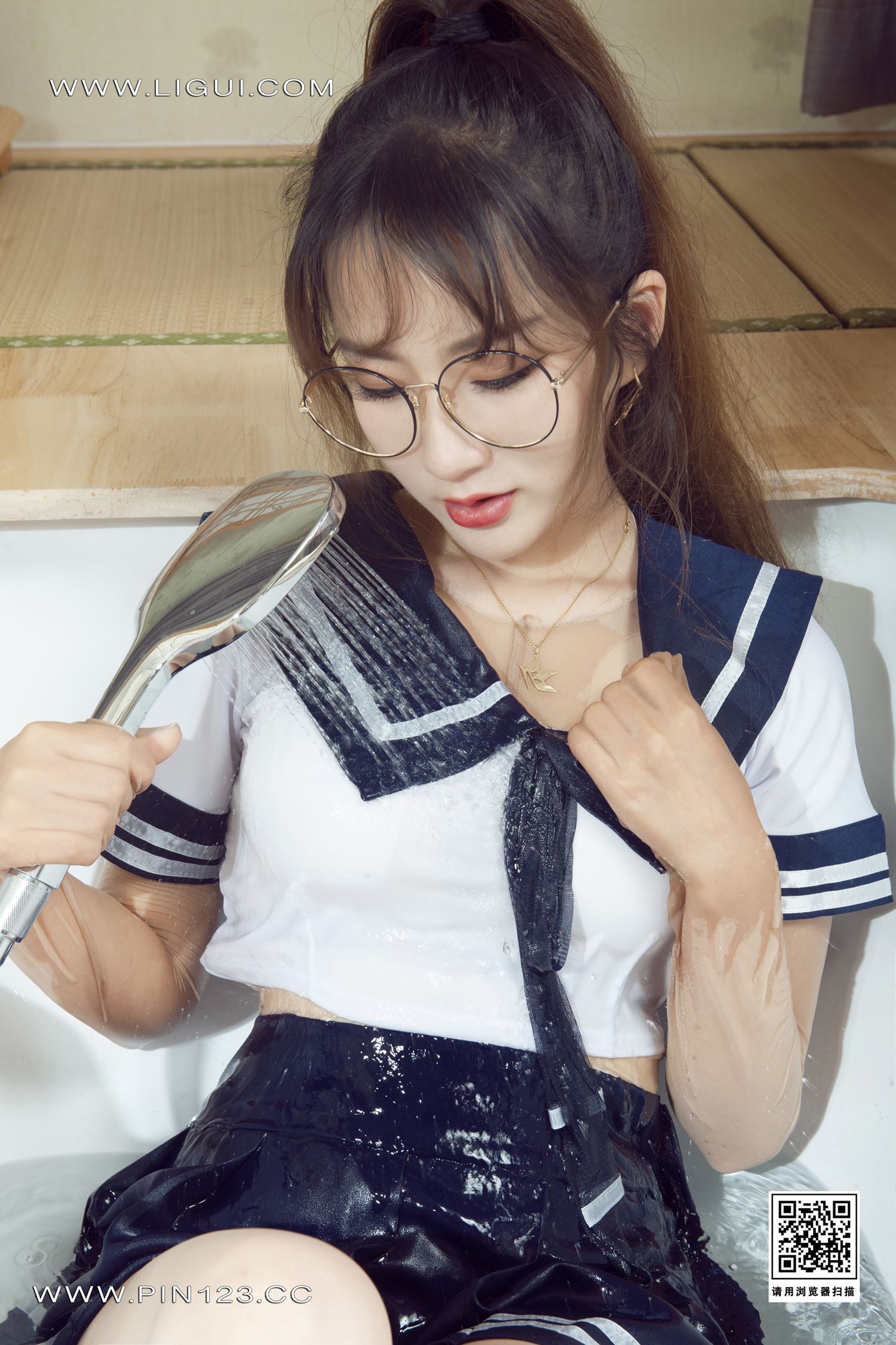 [Ligui丽柜]2022.09.05 香浴丝颜 汐汐第11张