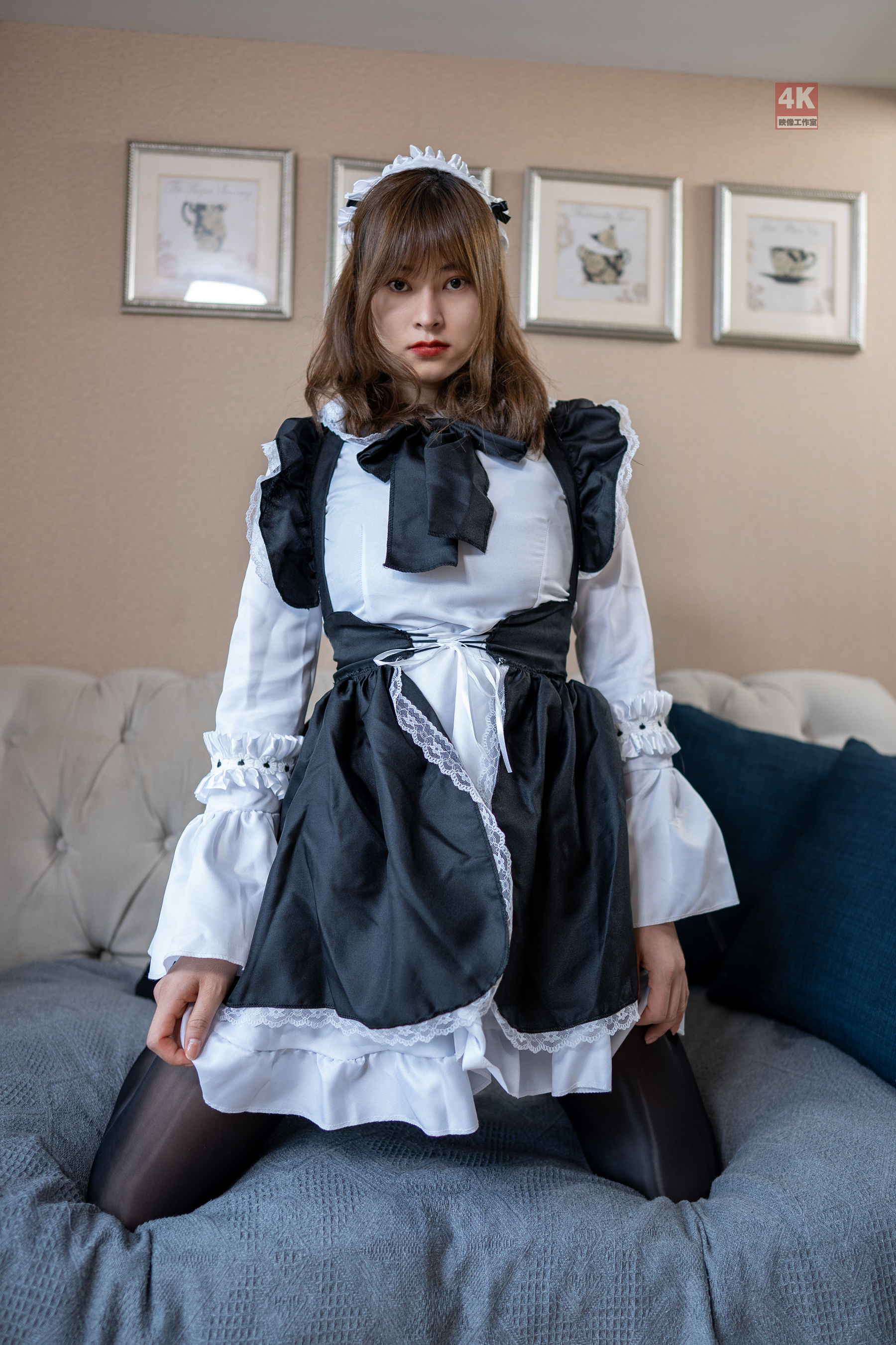 [丽柜Ligui] 网络丽人 Model 奈沐子 《女仆裙装》第16张