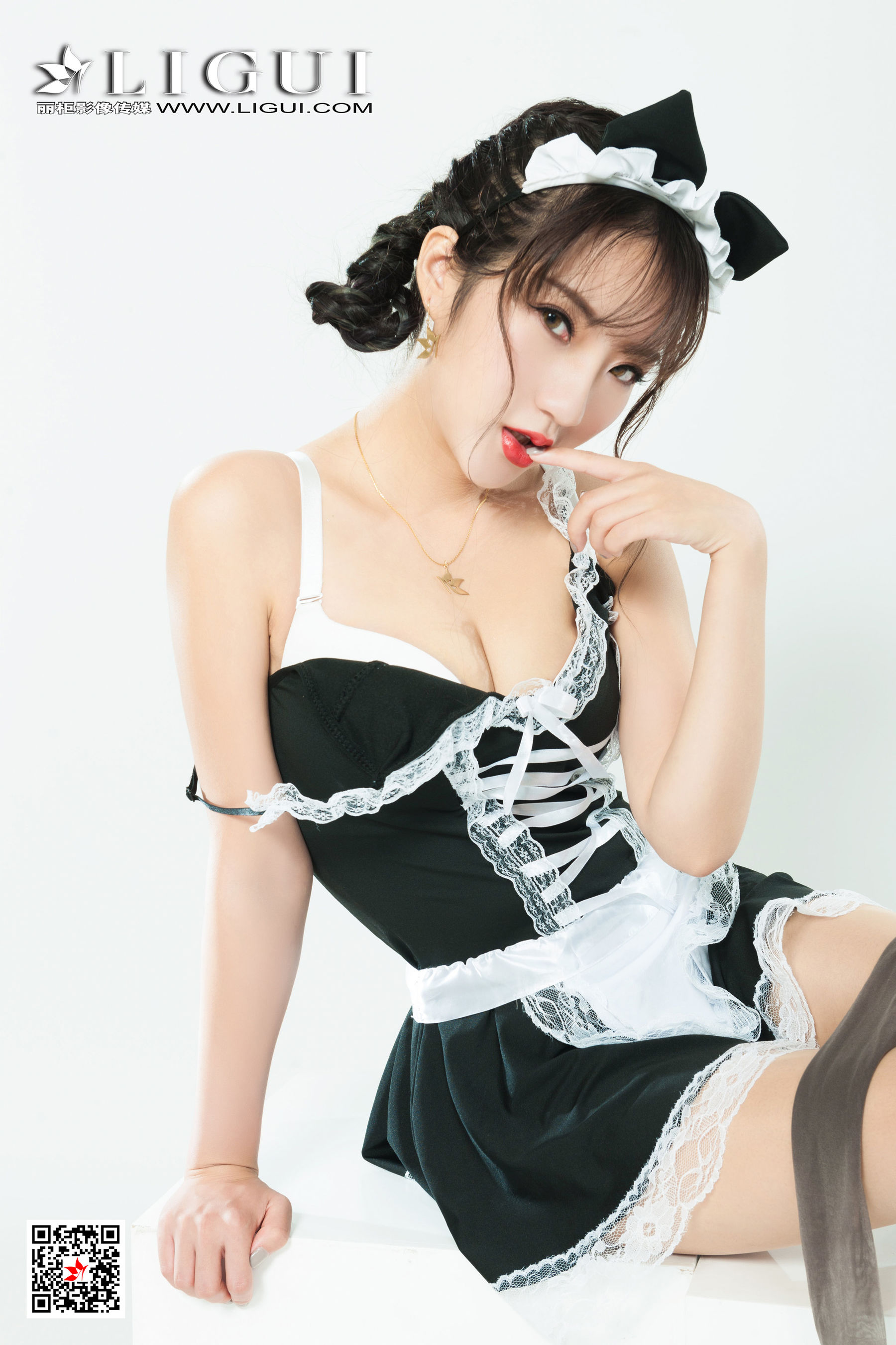 [丽柜Ligui] 网络丽人 Model 汐汐 《香品丝滑》第6张