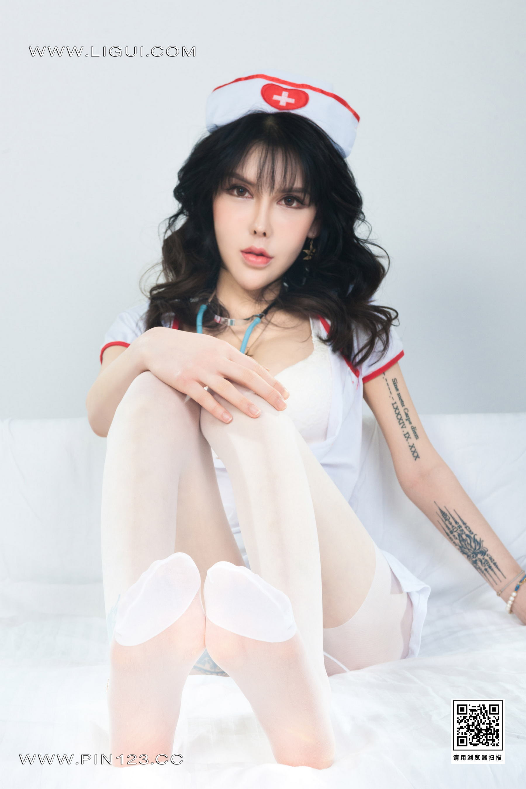 [Ligui丽柜] 2023.04.17《白丝天使》猫猫第13张