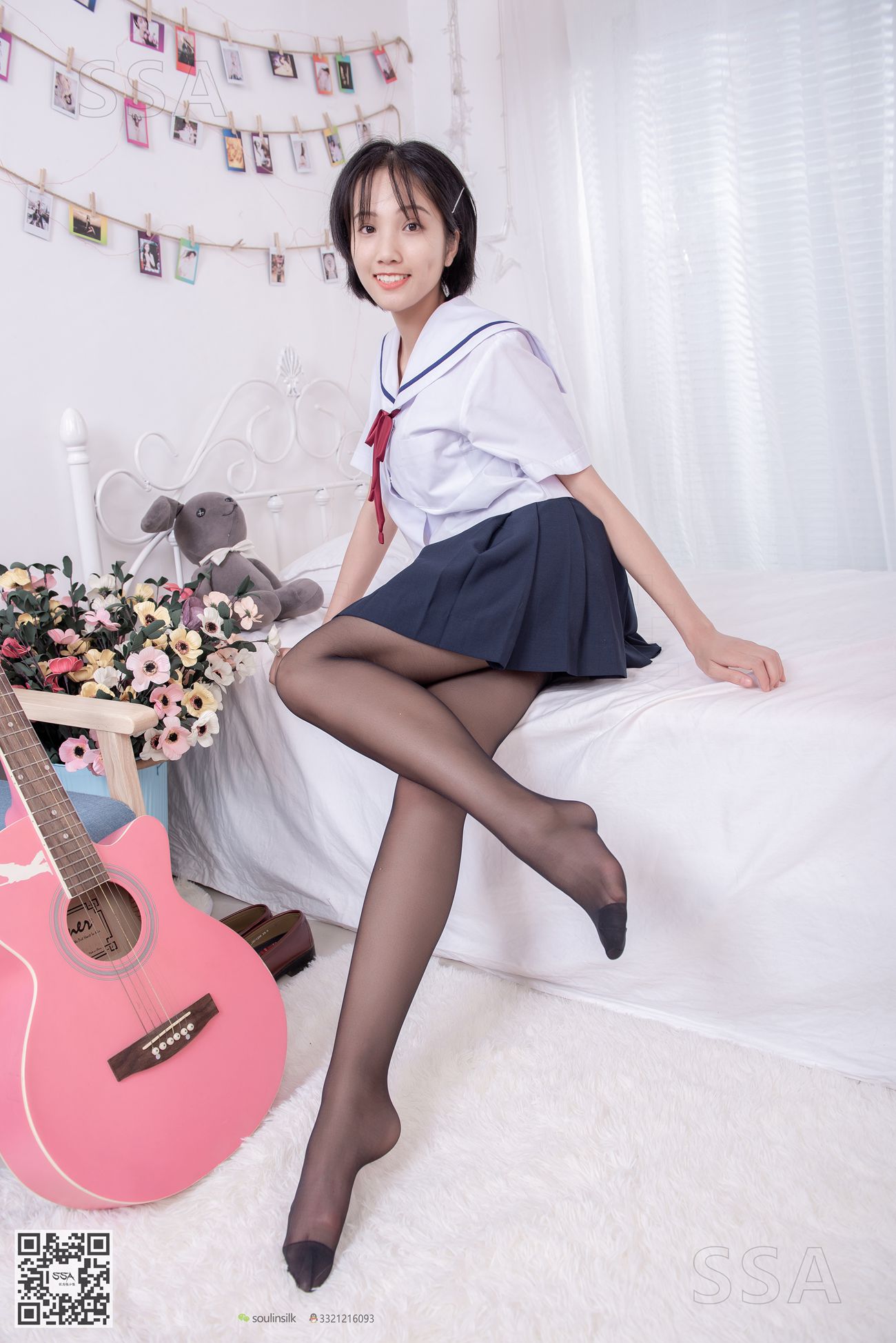 [SSA丝社]超清写真 NO.169 小佩 JK至服黑丝[148P]第24张