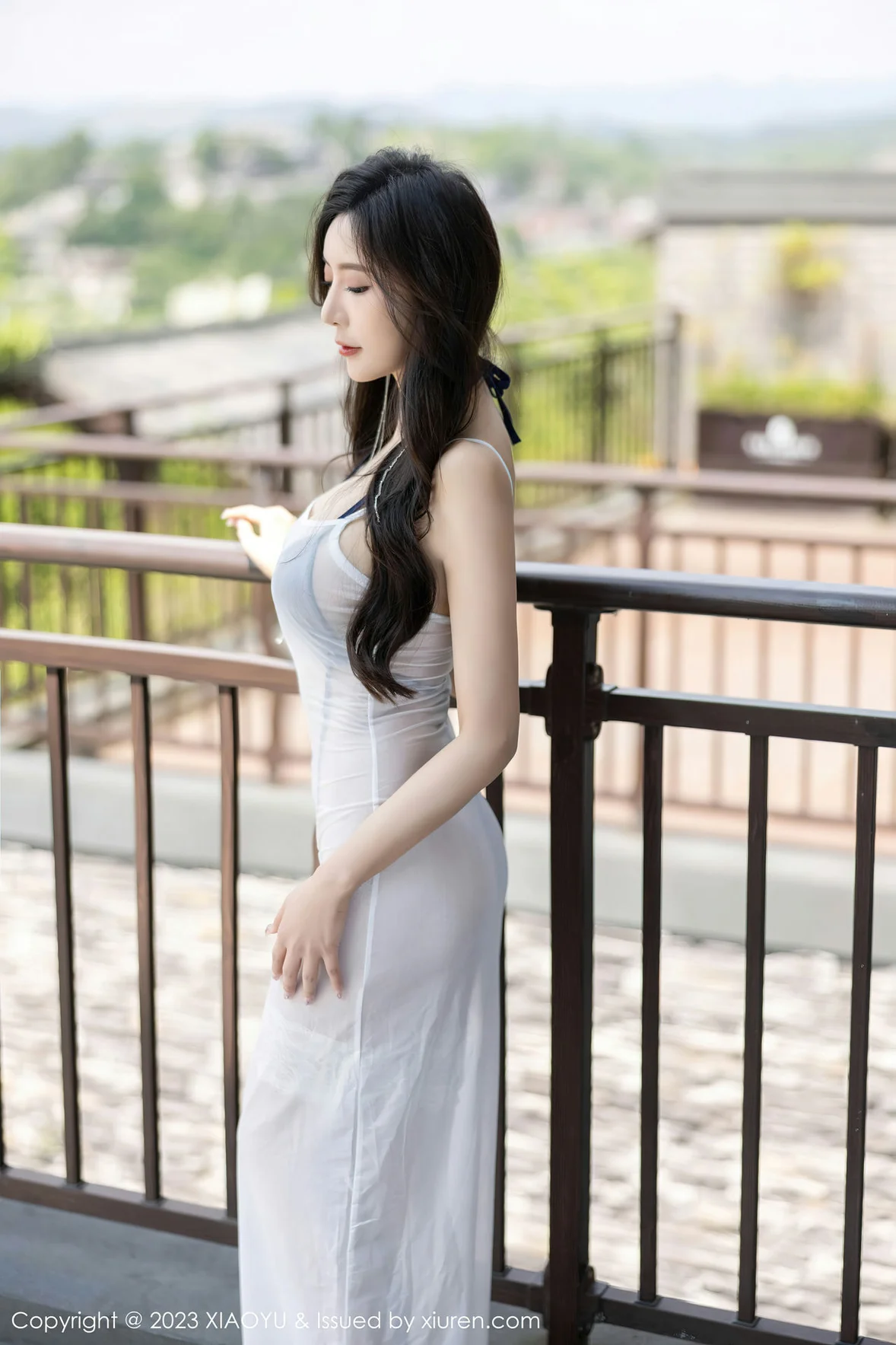  XIAOYU 语画界 Vol.1052 王馨瑶yanni 白色轻透连衣长裙贵州旅拍 [98P]第1张