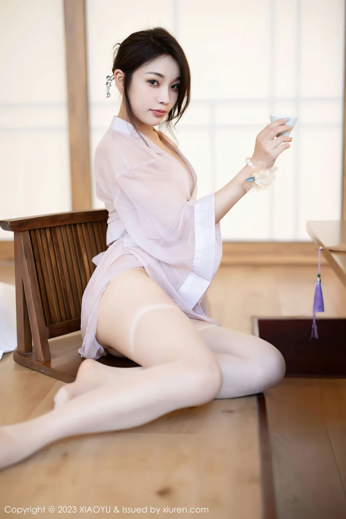  XIAOYU 语画 Vol.1076 徐莉芝Booty 轻透薄纱服饰性感写真 [85P]第3张