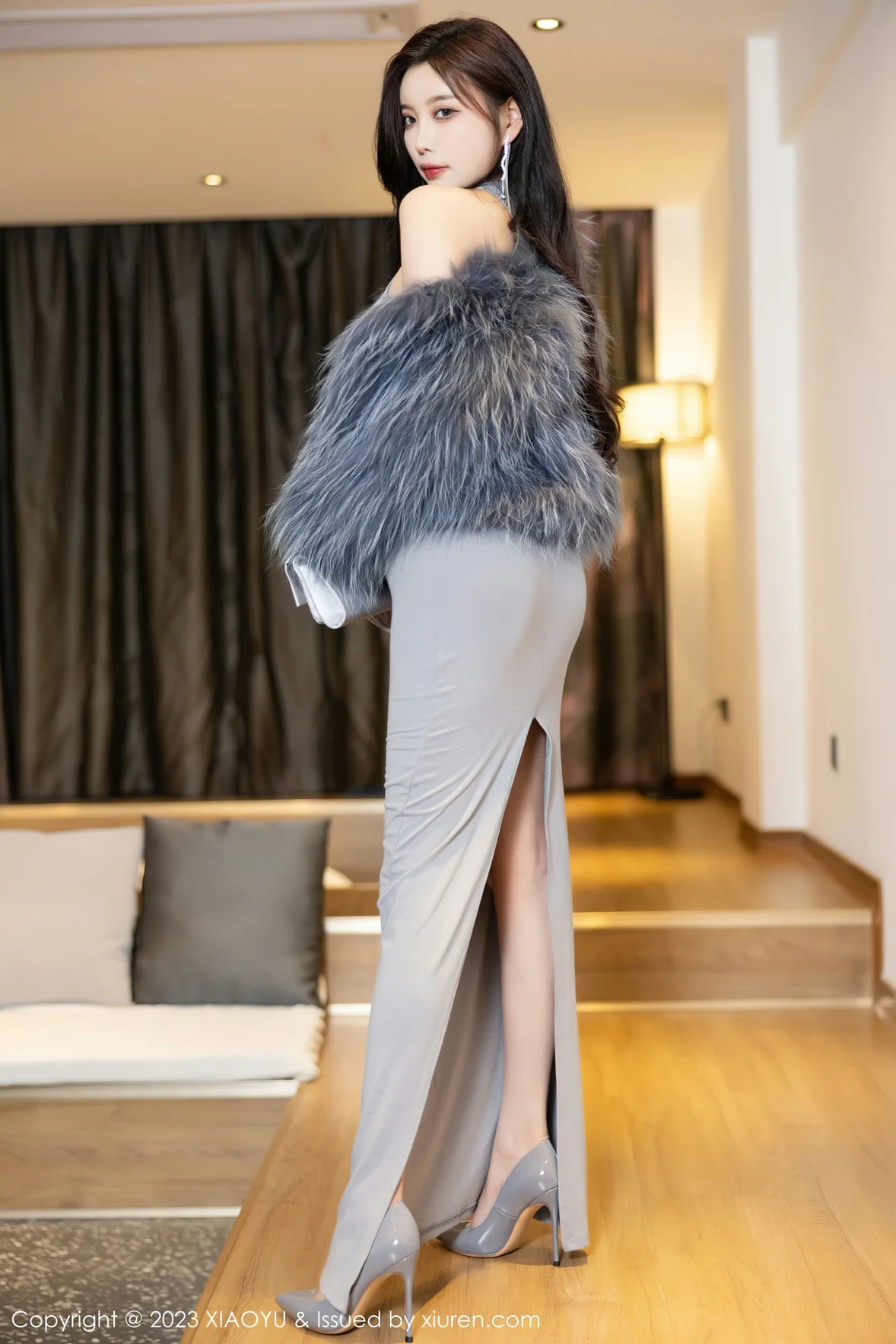  XIAOYU 语画界 Vol.1051 杨晨晨Yome 灰色镂空连衣贵州旅拍 [88P]第3张