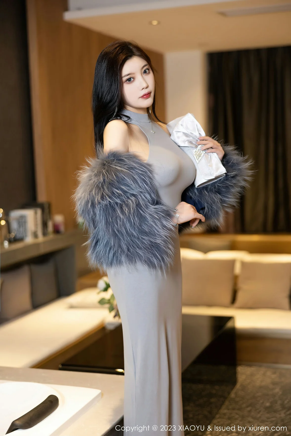  XIAOYU 语画界 Vol.1051 杨晨晨Yome 灰色镂空连衣贵州旅拍 [88P]第4张