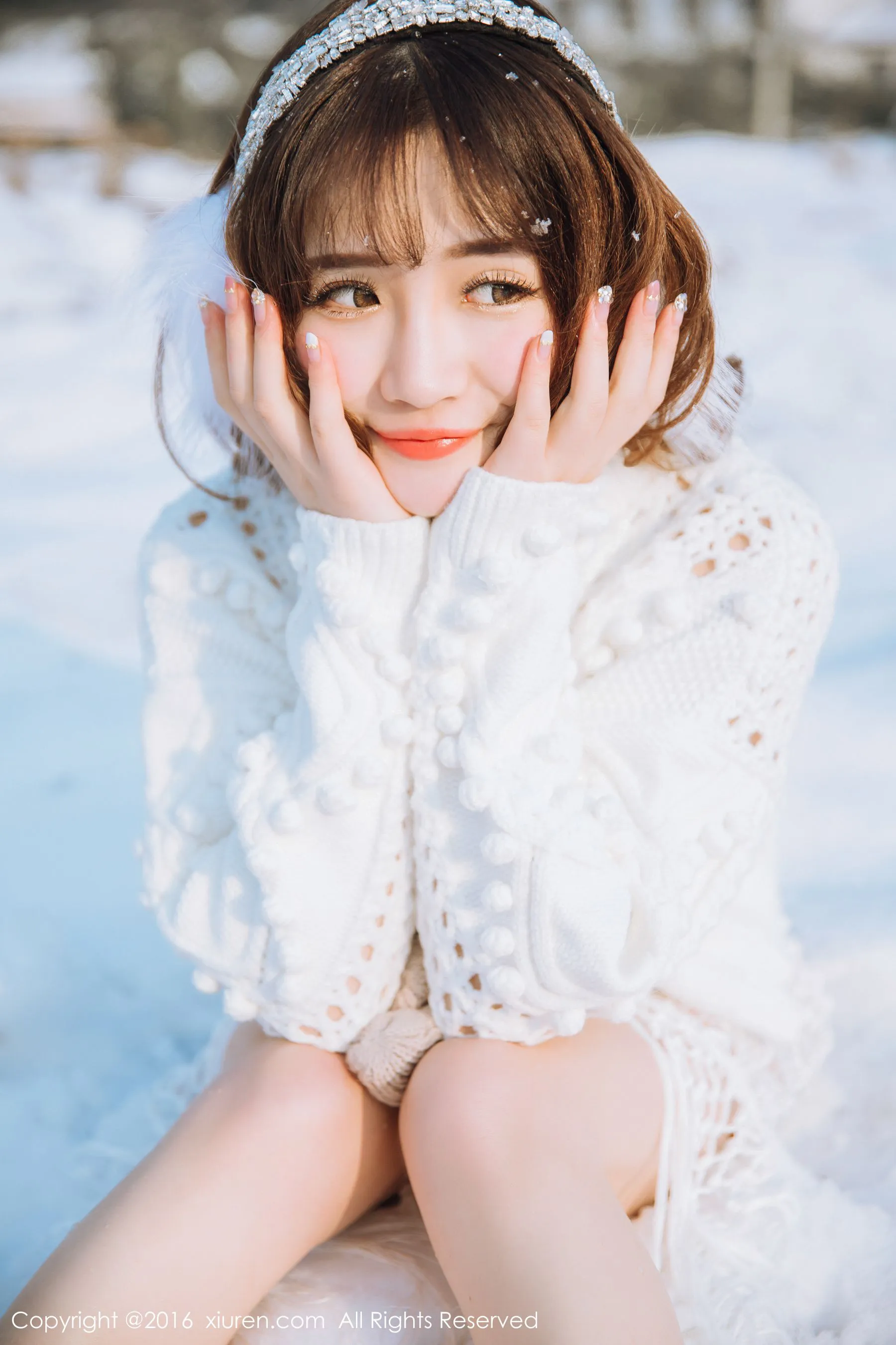 徐cake《新春雪景套图》 秀人网 No.484第2张