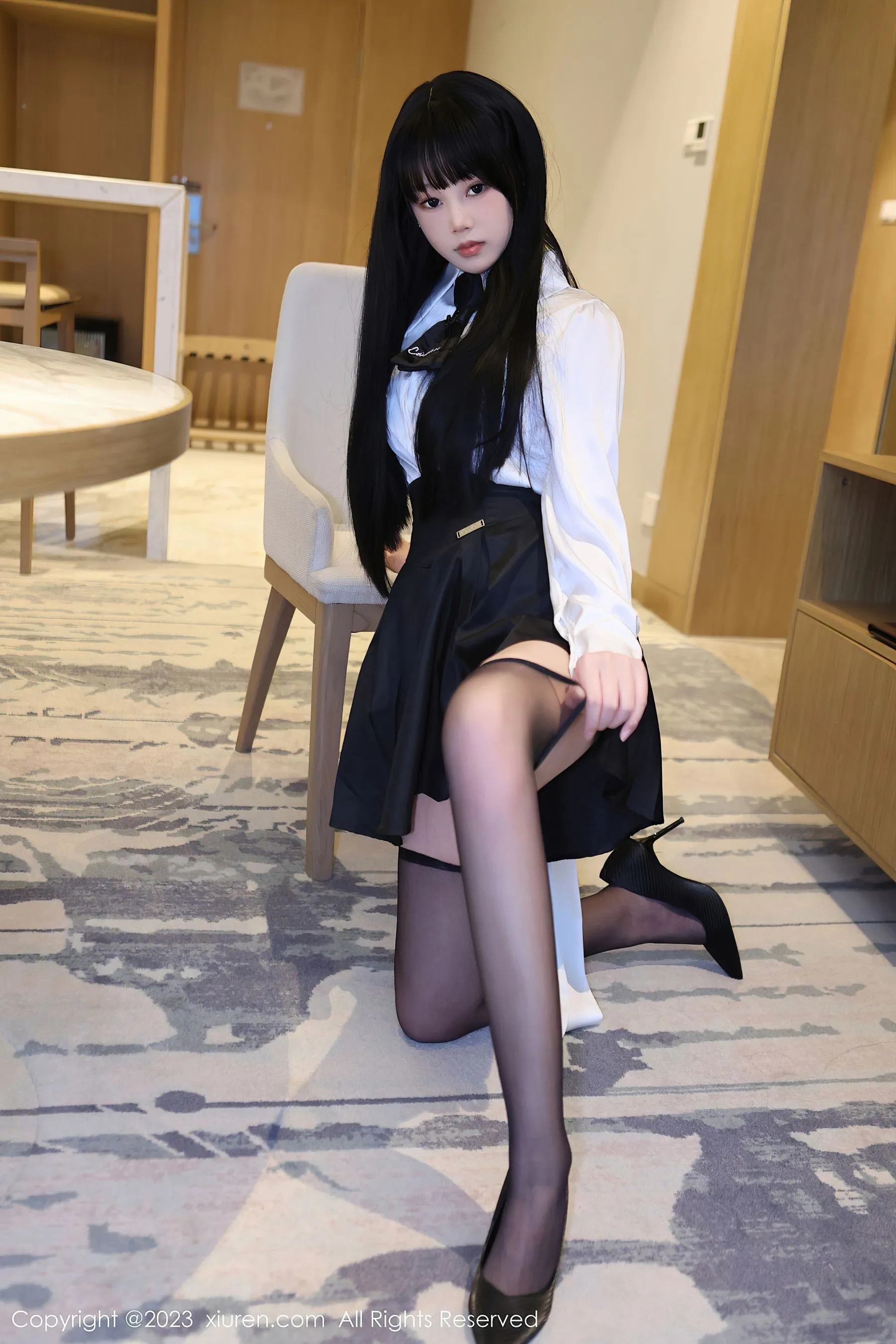  秀人网 No.6685 早川京子 黑丝美腿第25张