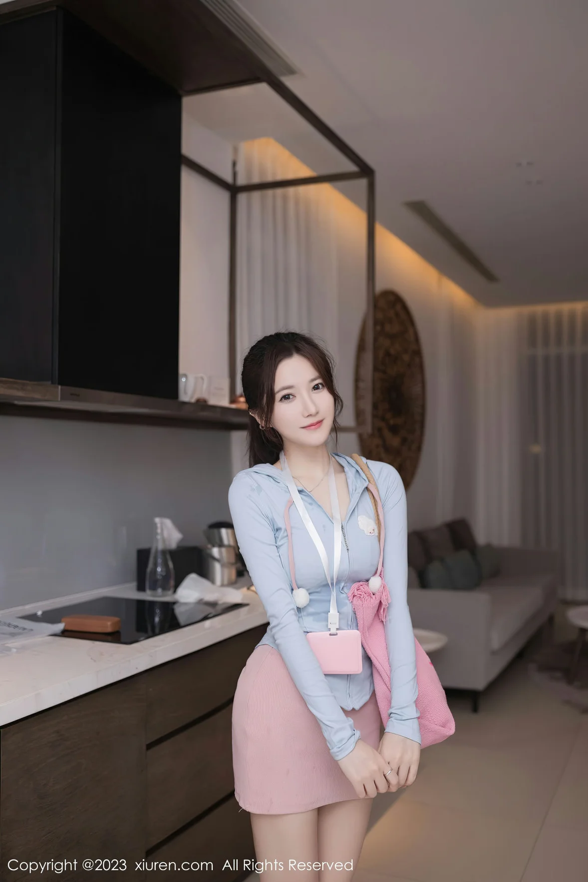  XiuRen 秀人 No.7120 鱼子酱Fish 浅粉色蕾丝内衣泰国旅拍 [81P]第3张