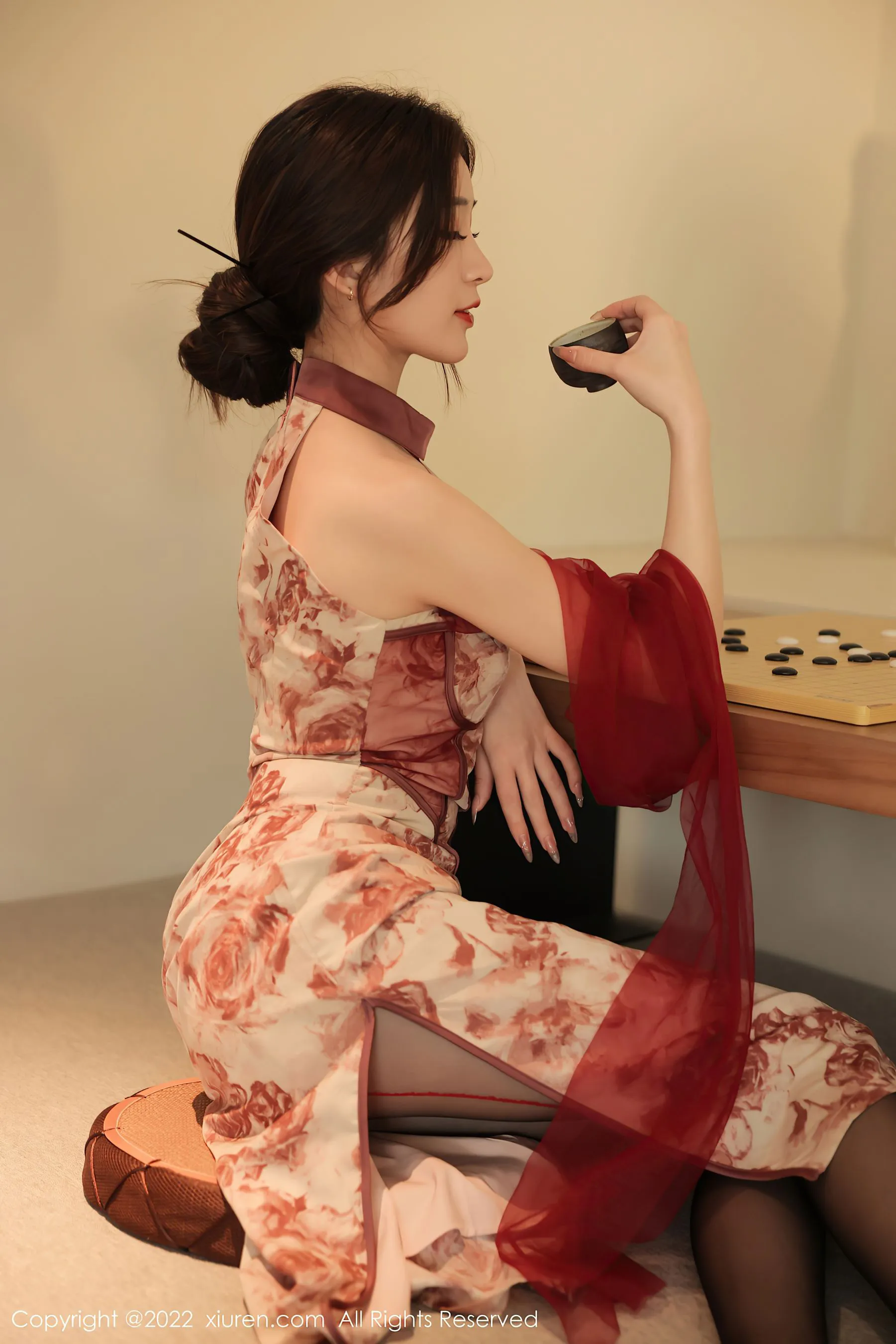  秀人网 No.4959 Hebe韩心雨 新人黑丝第14张