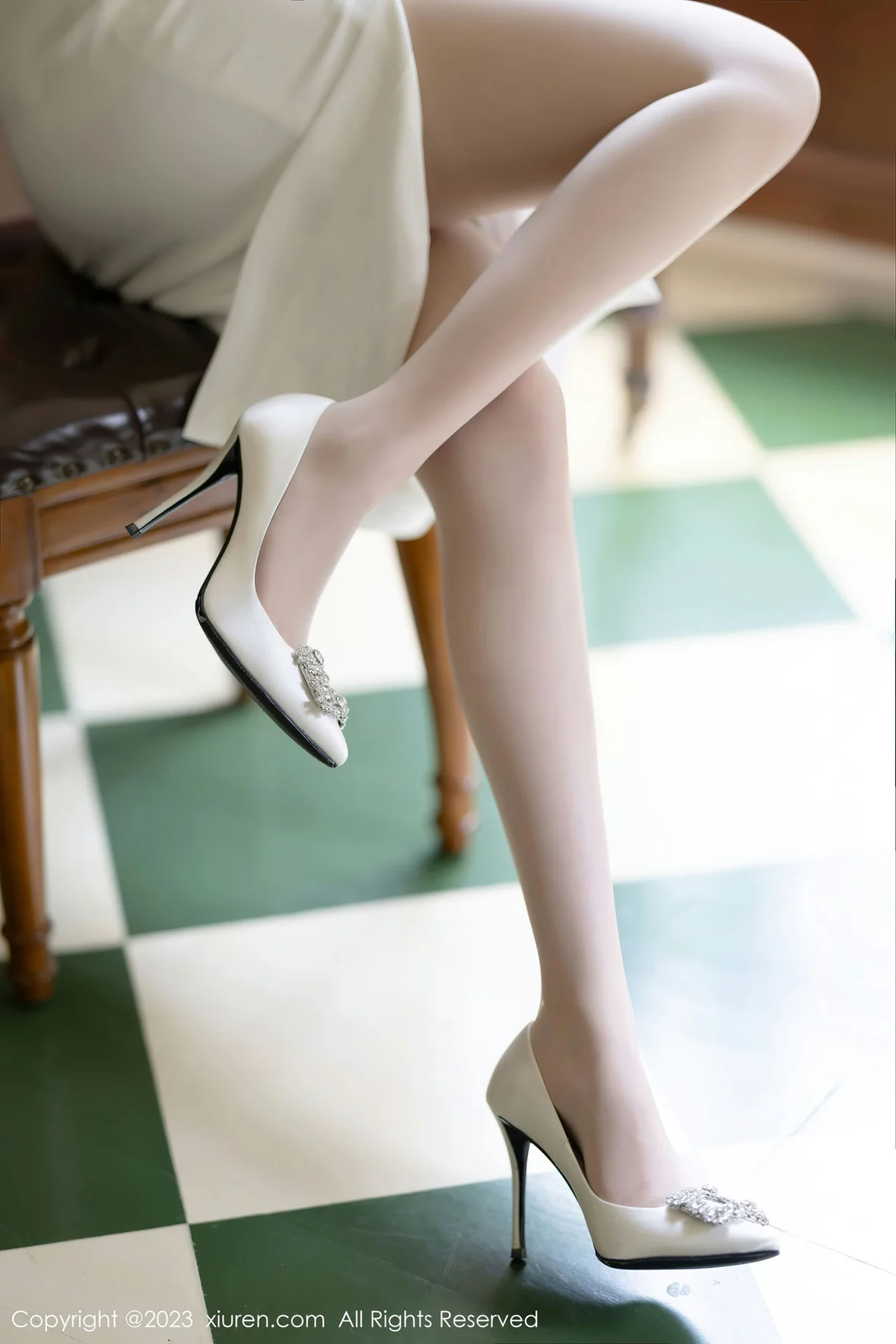  XiuRen 秀人 No.7155 徐莉芝Booty 白色蕾丝性感写真 [91P]第5张