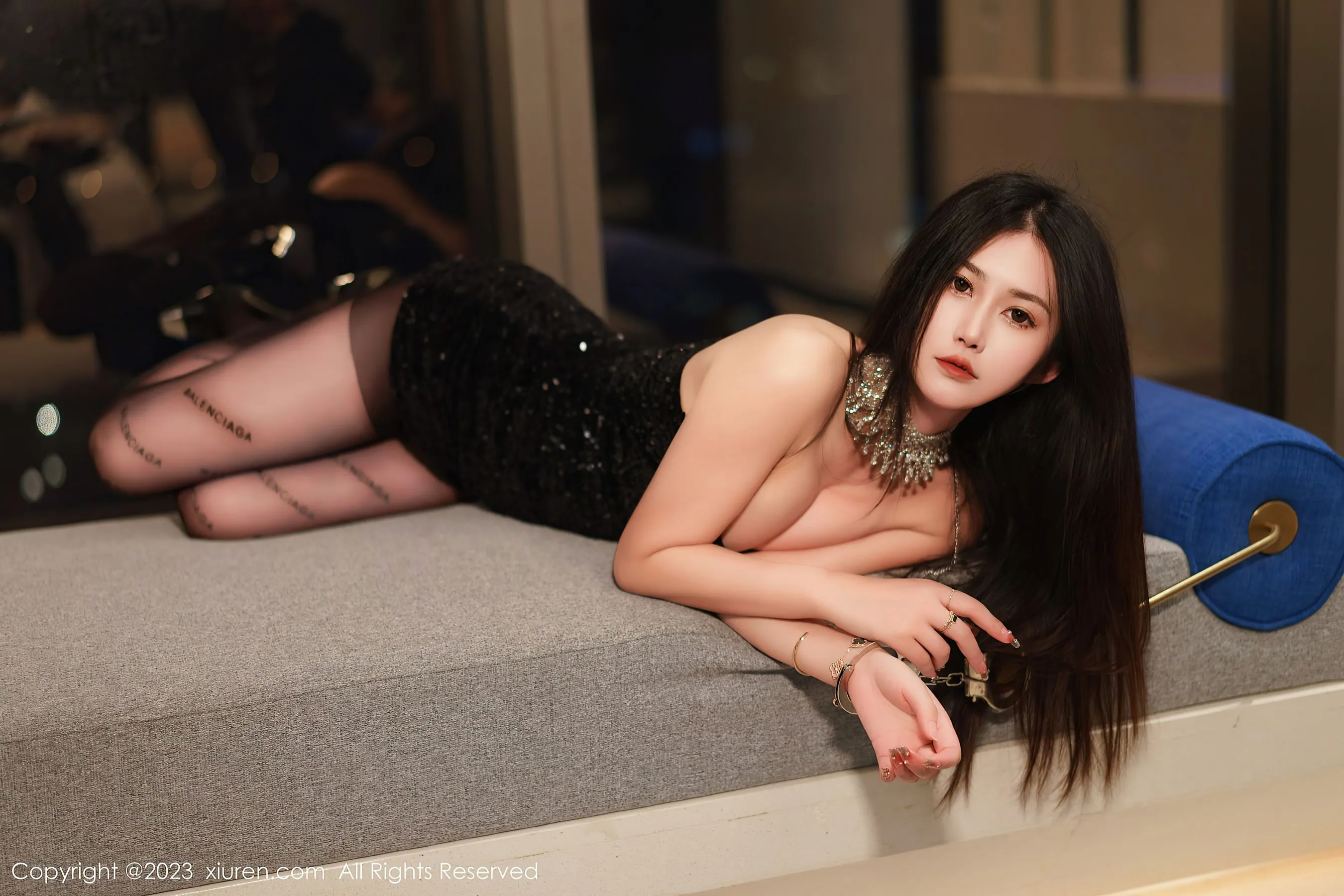  秀人网 No.6244 laura阿姣 黑丝美腿第30张