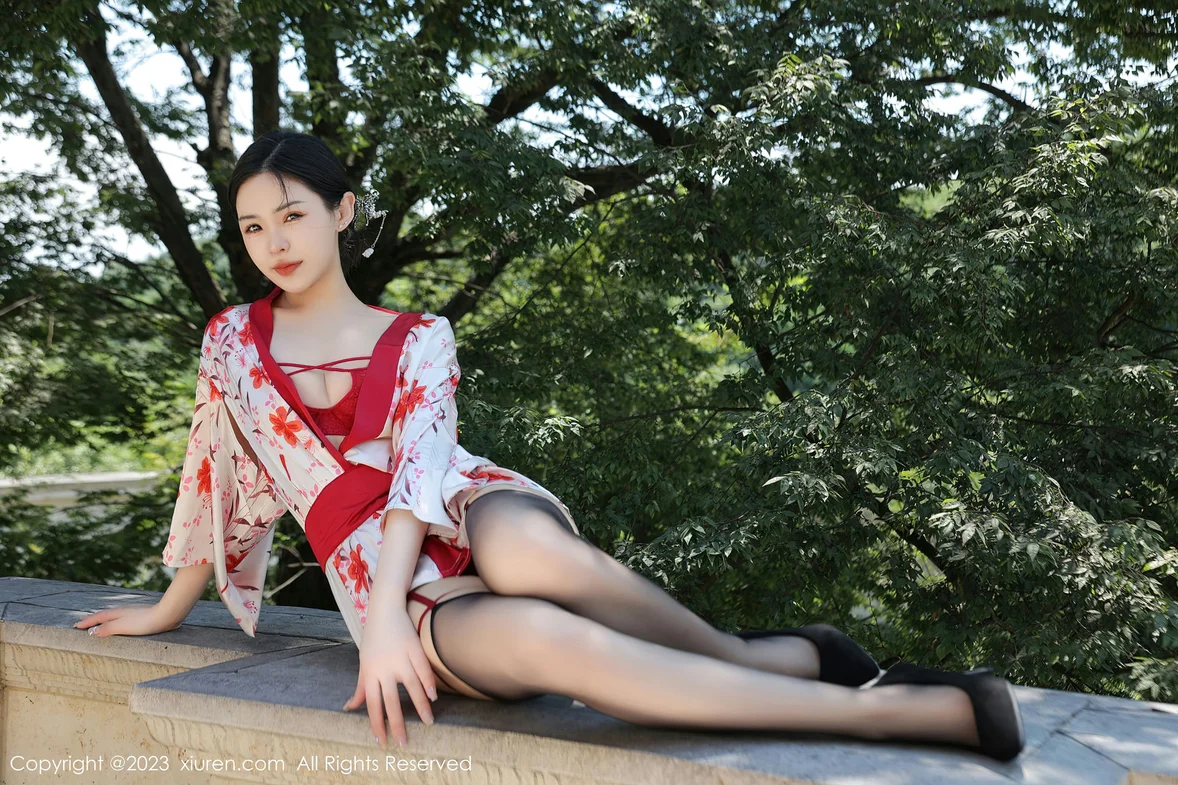  XiuRen 秀人 No.7177 米粒子 丝绸睡衣性感写真 [51P]第1张