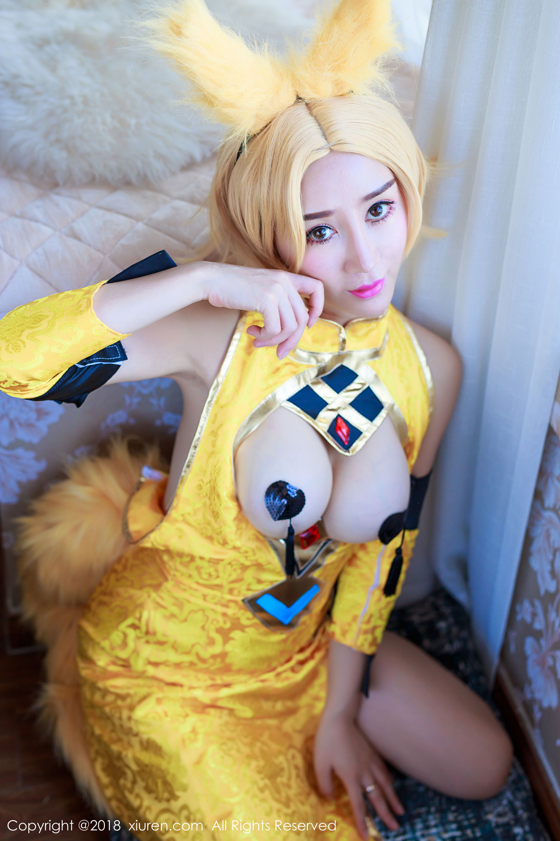  邹晶晶女王《王者荣耀妲己COS》 秀人 No.937第8张