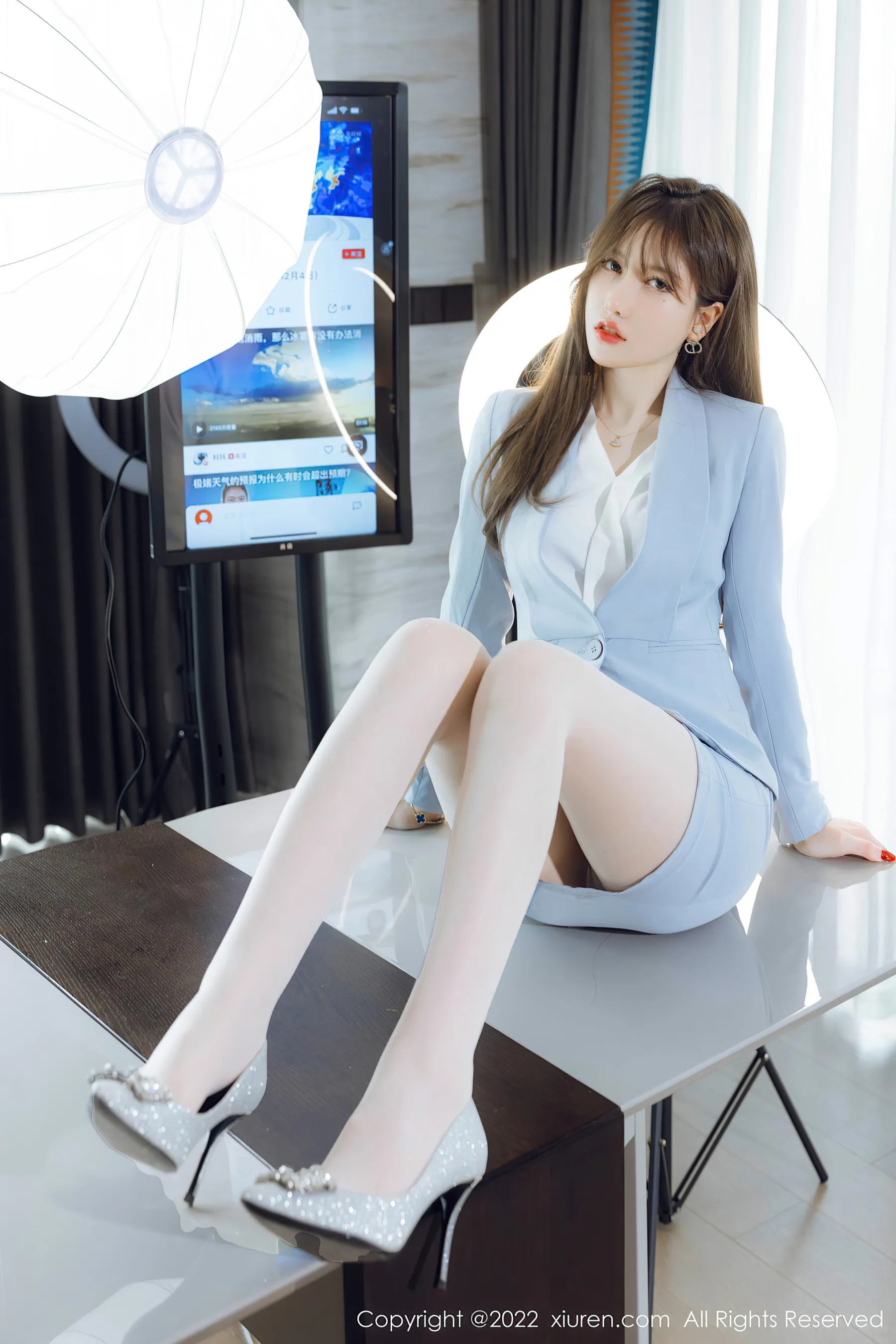  秀人网 No.4658 美桃酱 丝袜美臀第7张