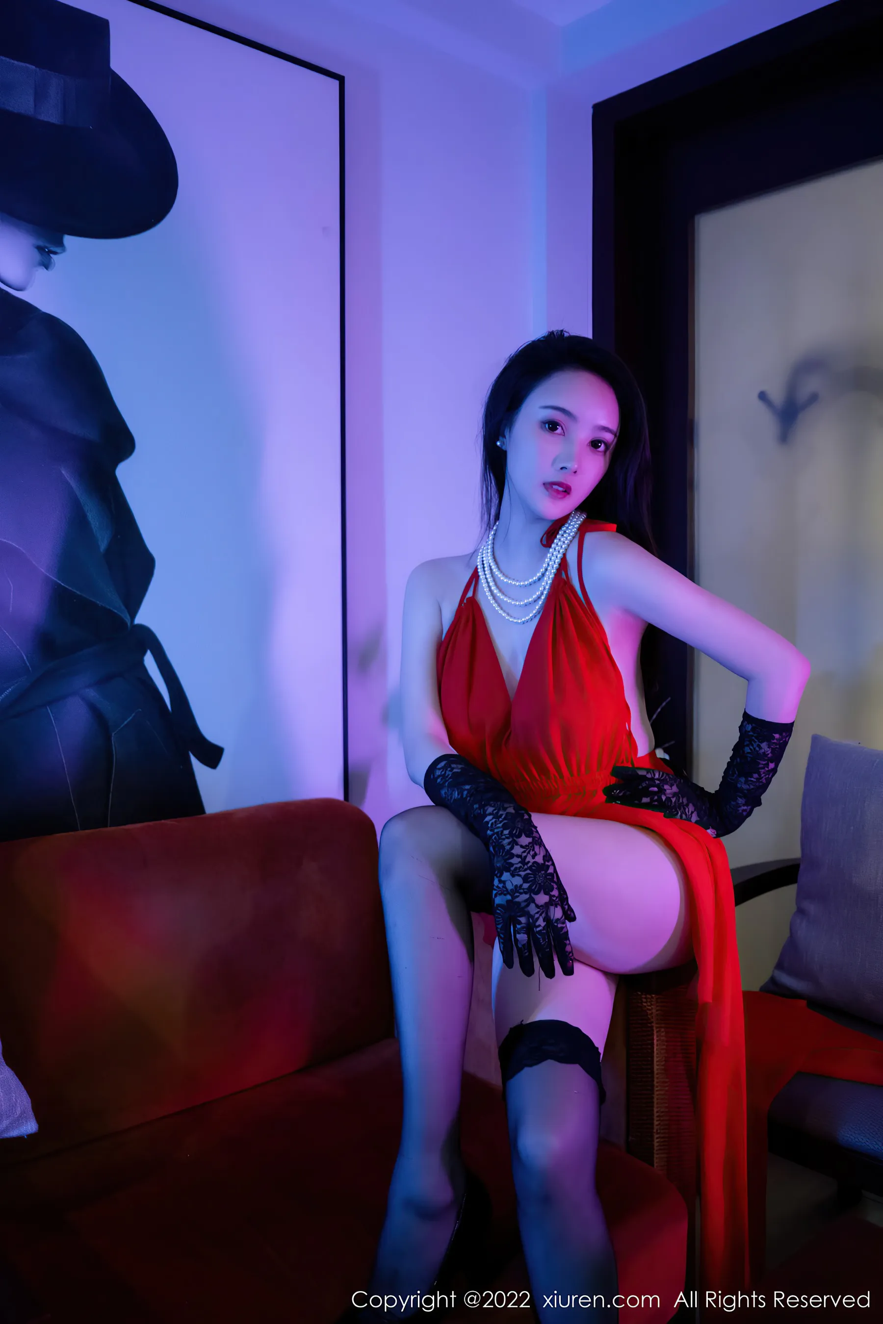  秀人网 No.4571 summer宝宝 长裙美腿黑丝第5张