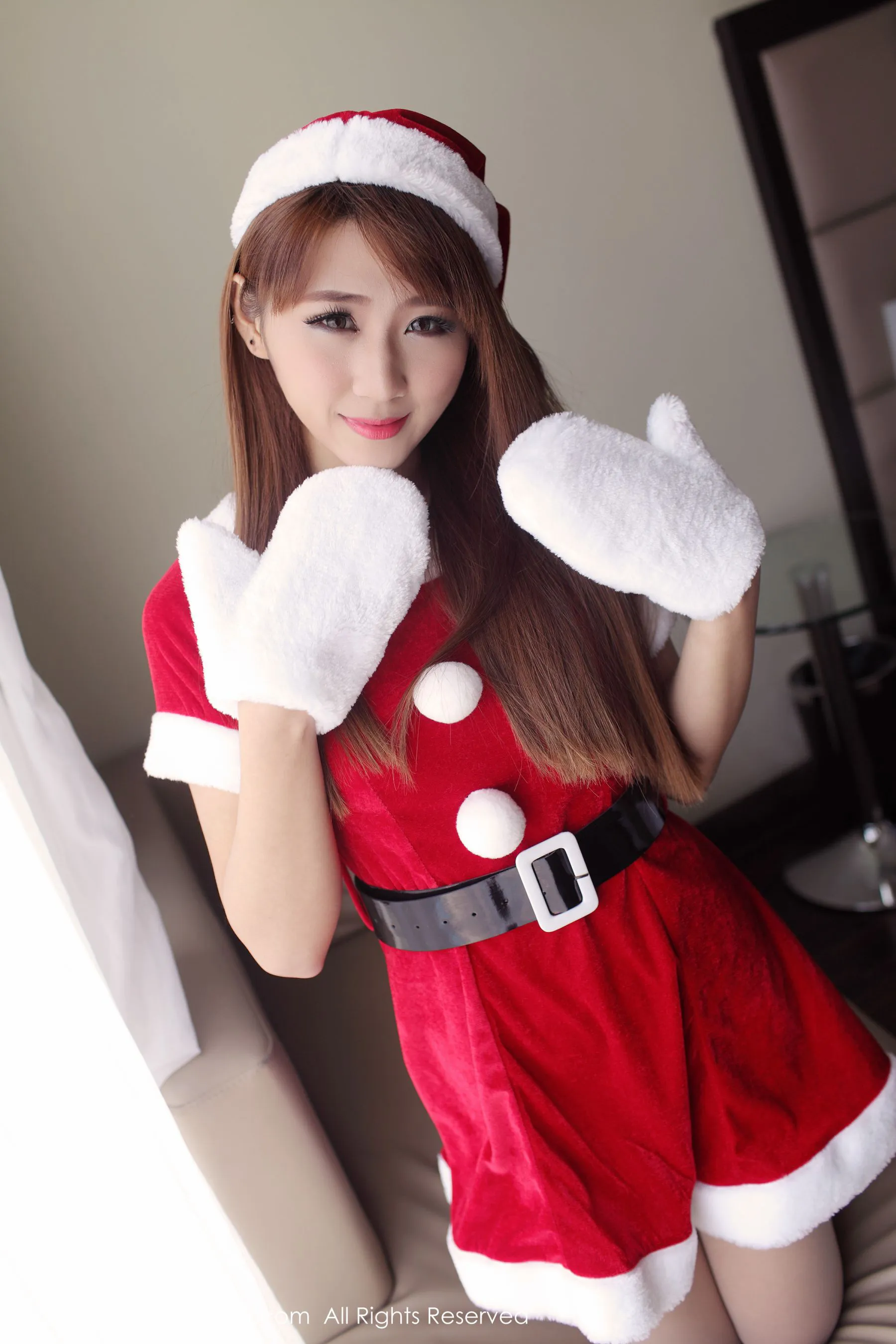  区静瑶《小女生yoyo》 秀人网 No.091第1张