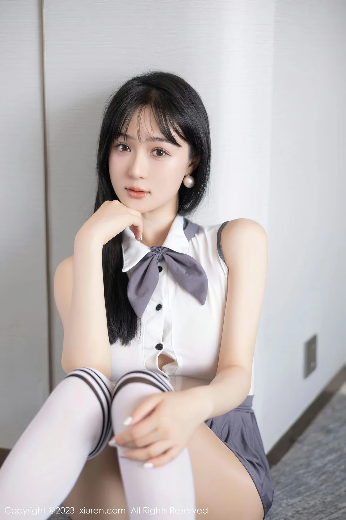  XiuRen 秀人 No.6818 柚琪Rich 轻透高开叉性感写真 [99P]第6张