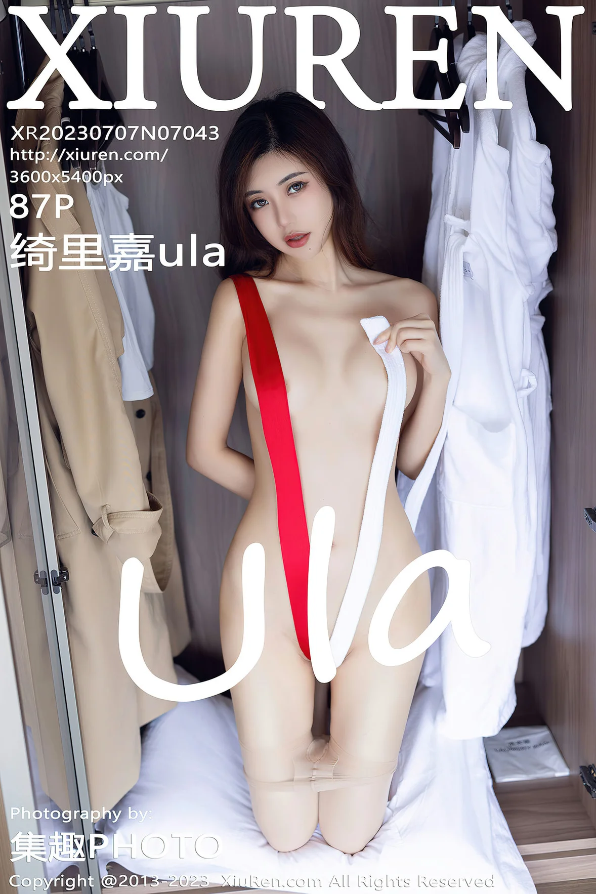  XiuRen 秀人 No.7043 绮里嘉ula 红色睡裙性感写真 [88P]第30张