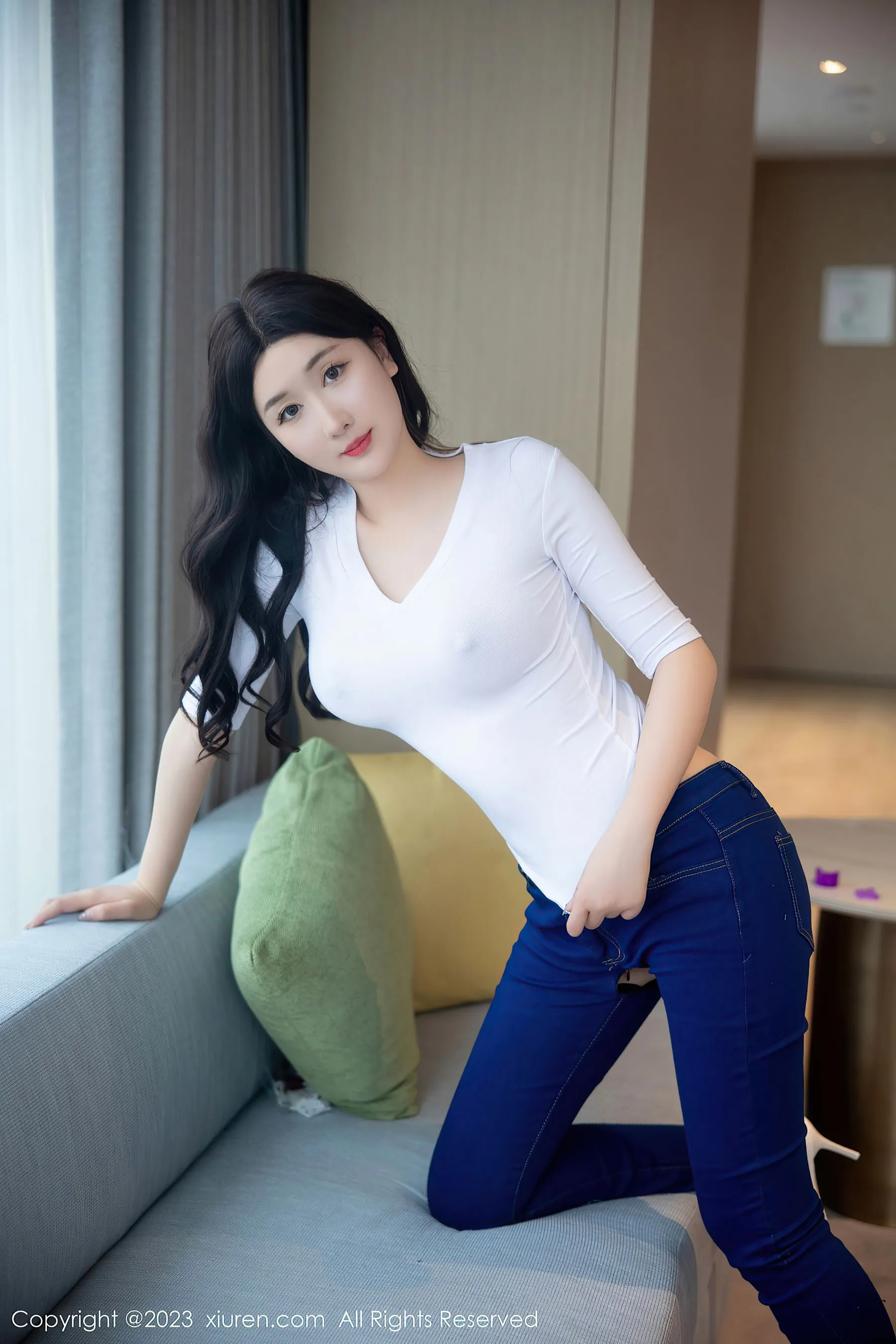  秀人网 No.6570 江真真 牛仔裤美臀第26张