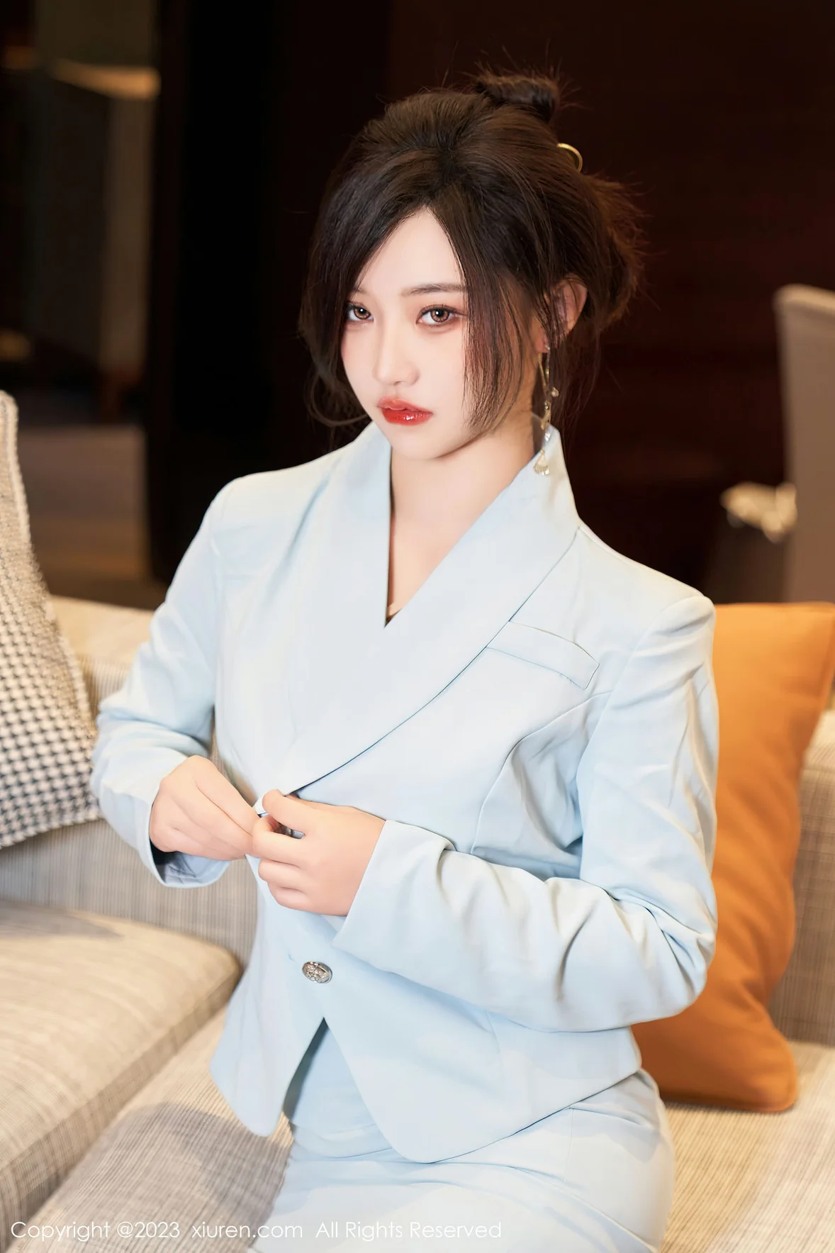  XiuRen 秀人 No.6857 妙可可Cheese 浅色轻透内衣性感写真3 [76P]第8张