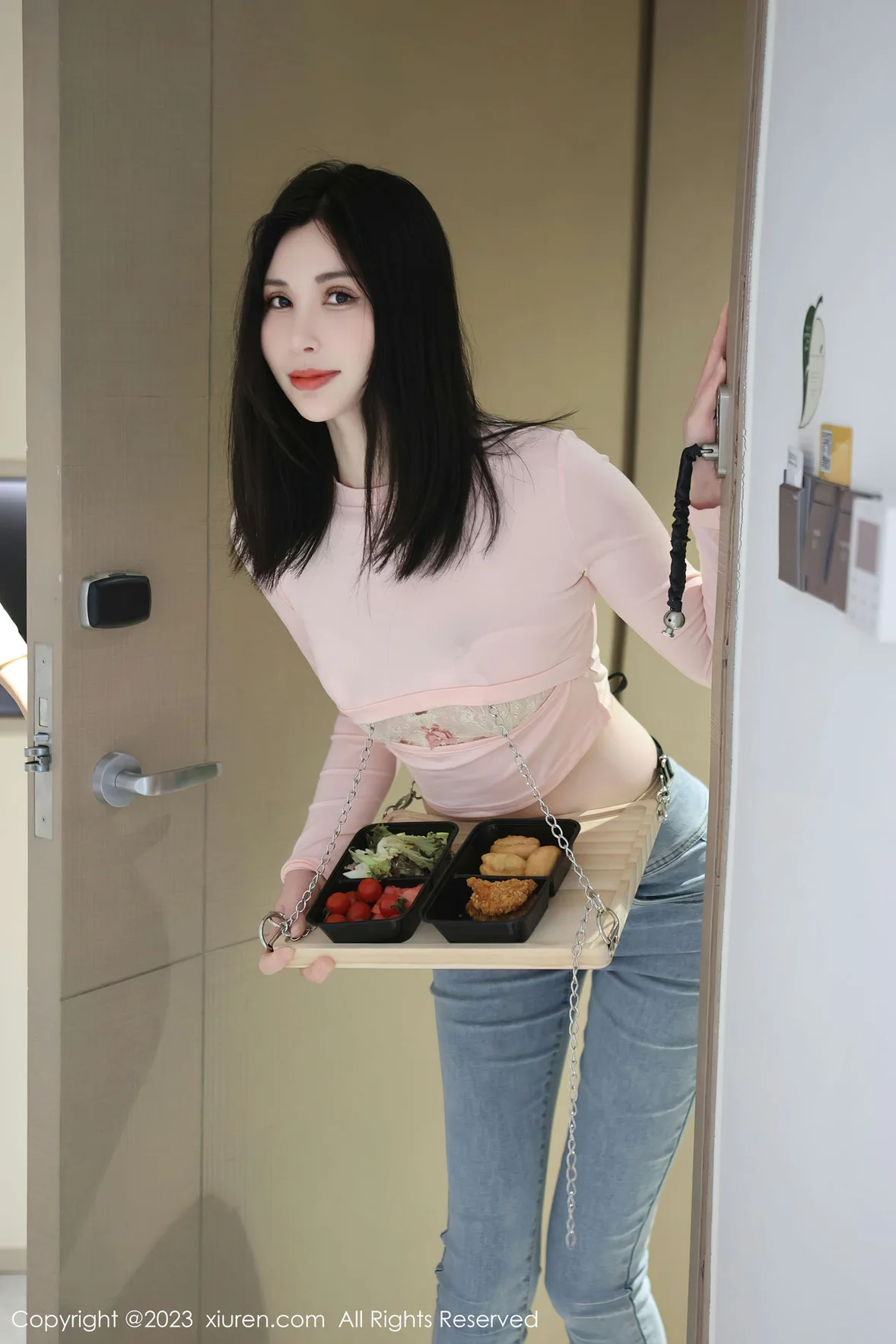  XiuRen 秀人 No.6992 曼柔 粉色蕾丝内衣性感写真 [83P]第3张