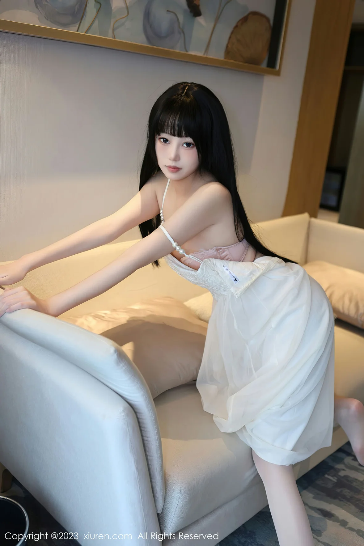  XiuRen 秀人 No.6828 早川京子 连衣长裙性感写真 [80P]第7张