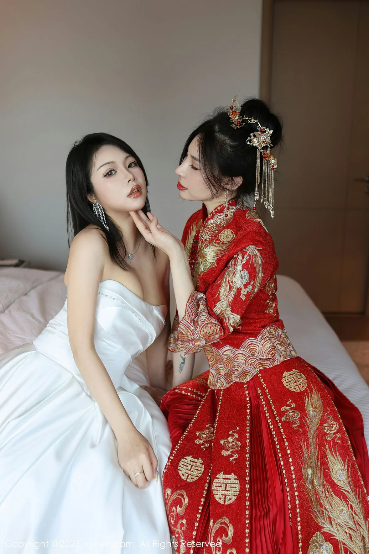  XiuRen 秀人 No.6957 曼柔两位性感女神模特合集写真 [86P]第1张