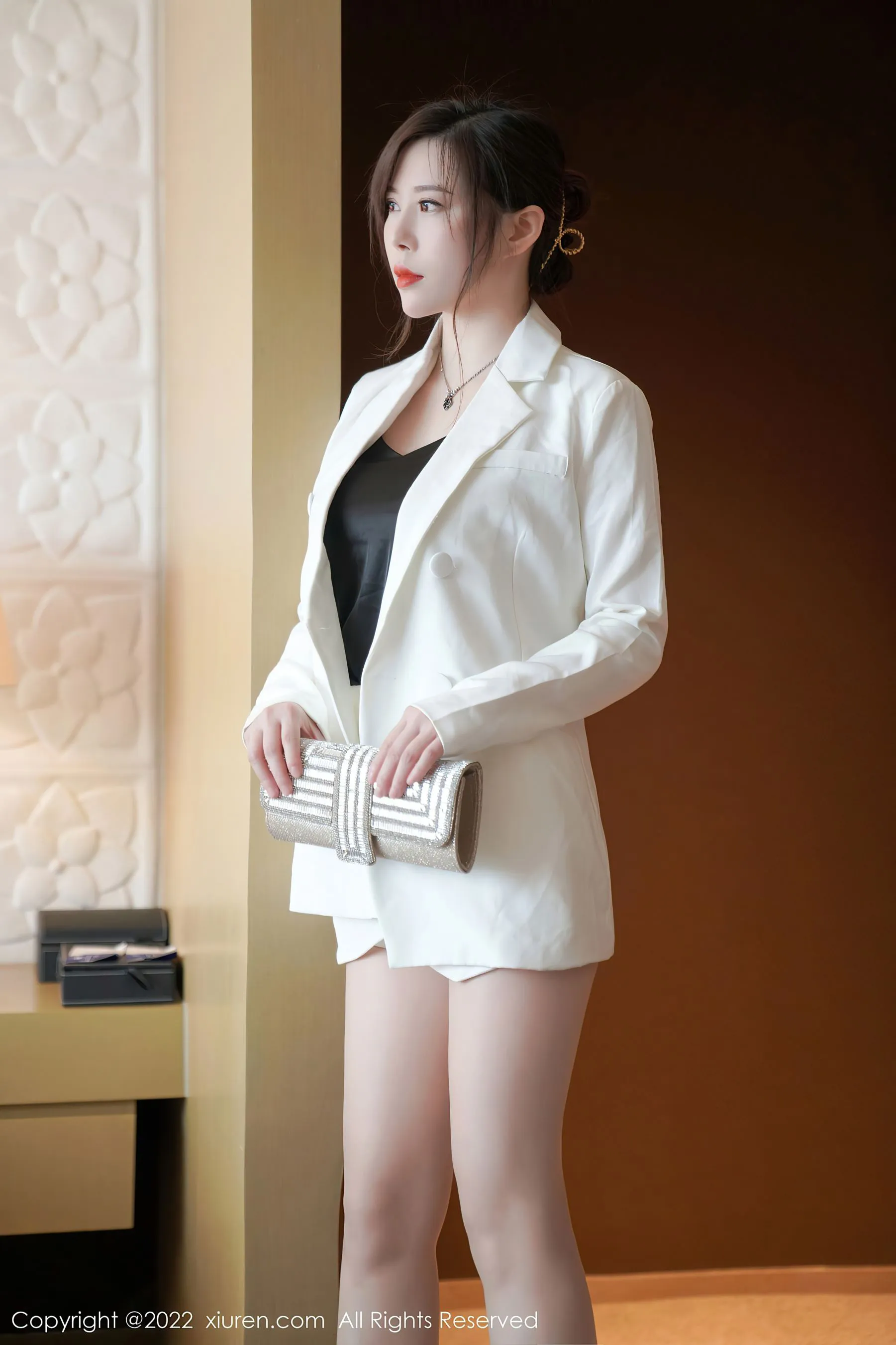  秀人网 No.4885 白茹雪 丝袜美臀OL第14张