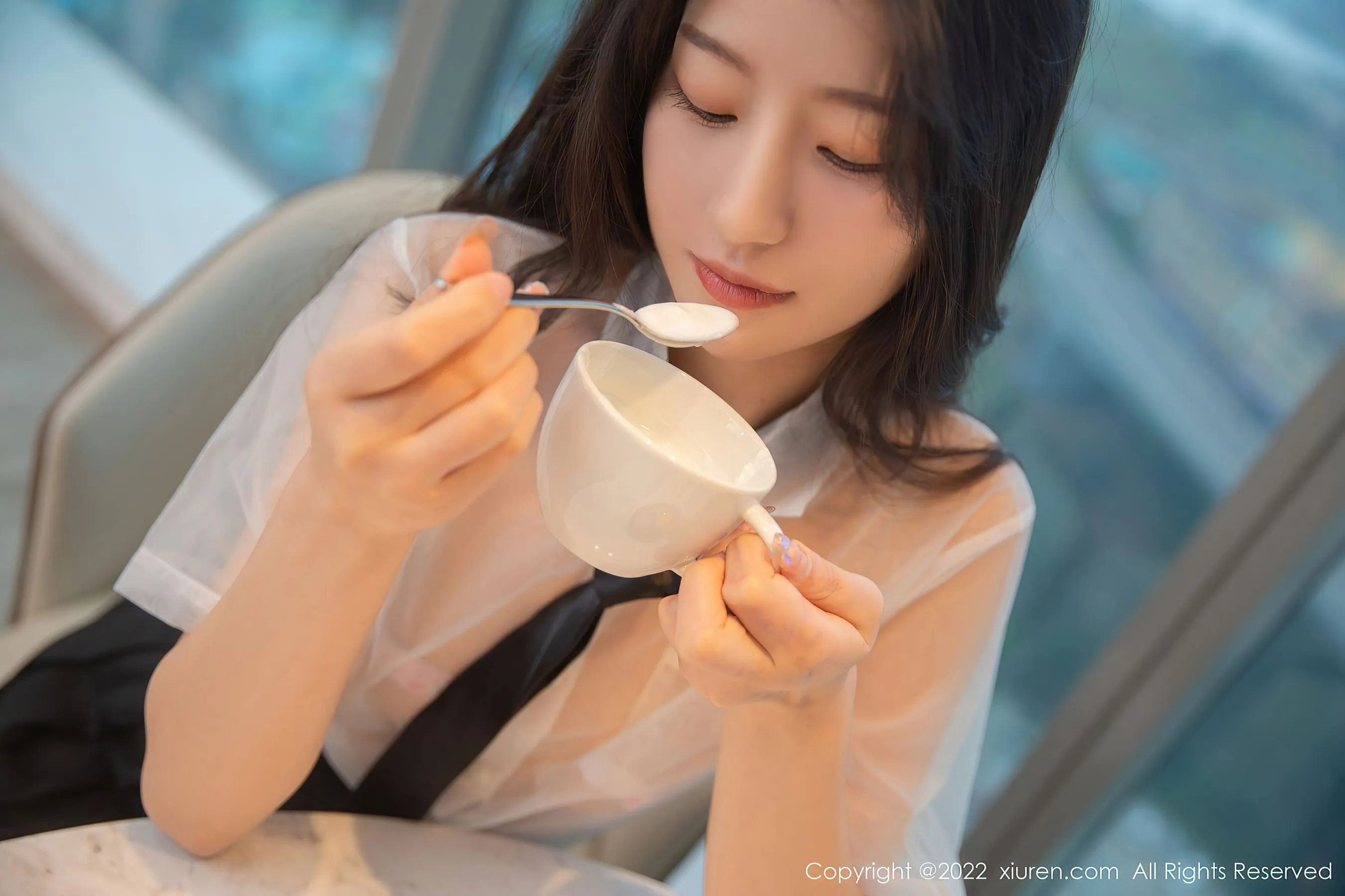  秀人网 No.5385 熊小诺 黑丝美腿第14张