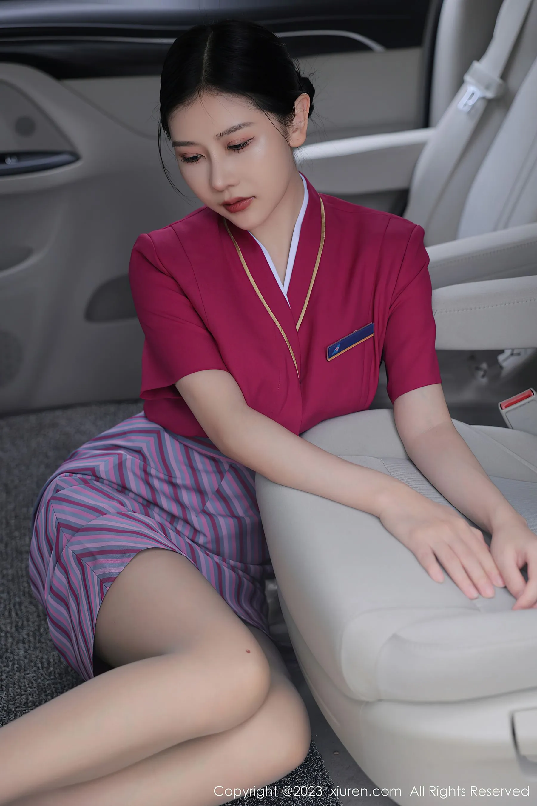  秀人网 No.6561 尹甜甜 制服丝袜第20张