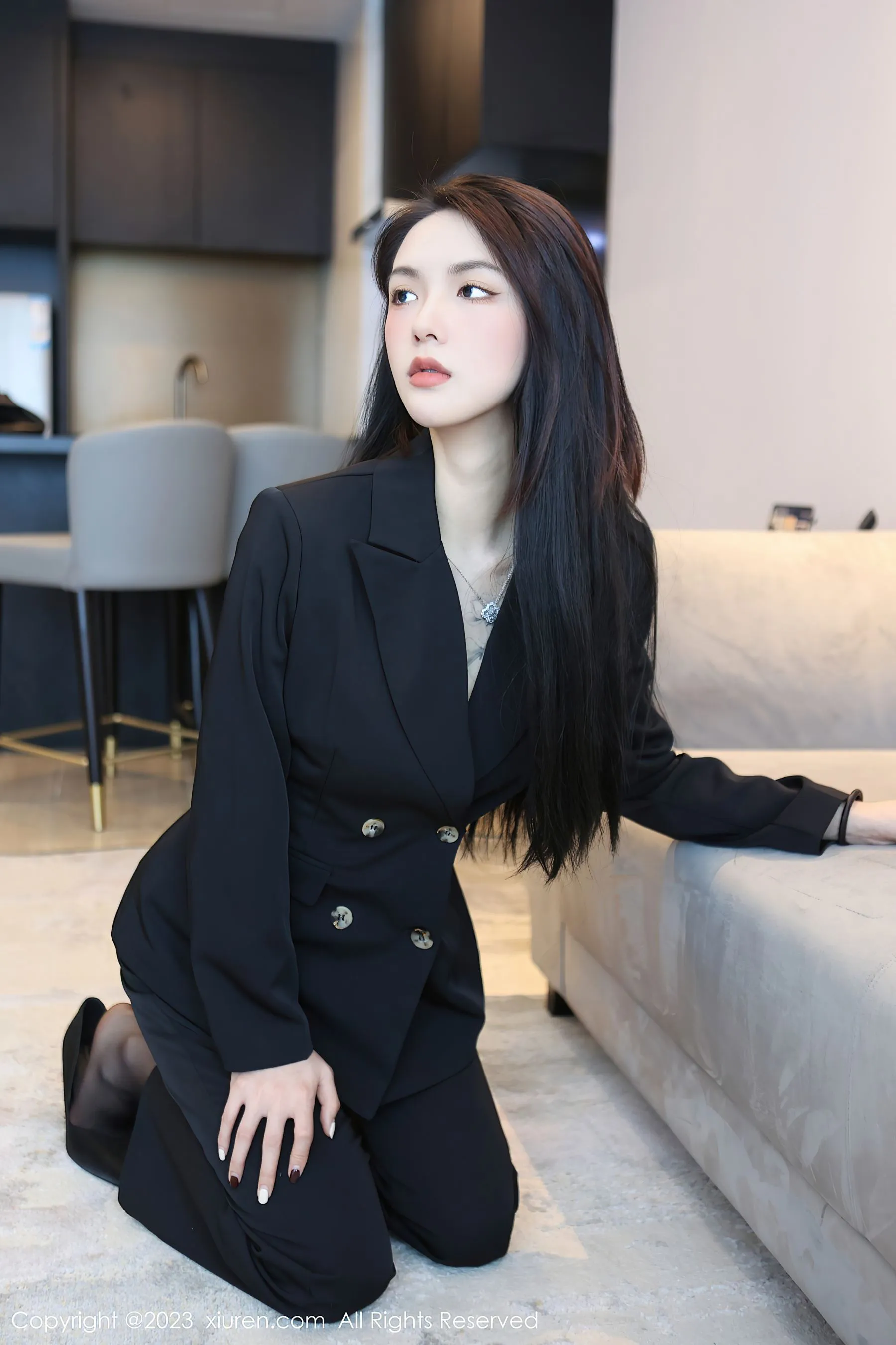  秀人网 No.6576 乔一一 黑丝美腿第20张