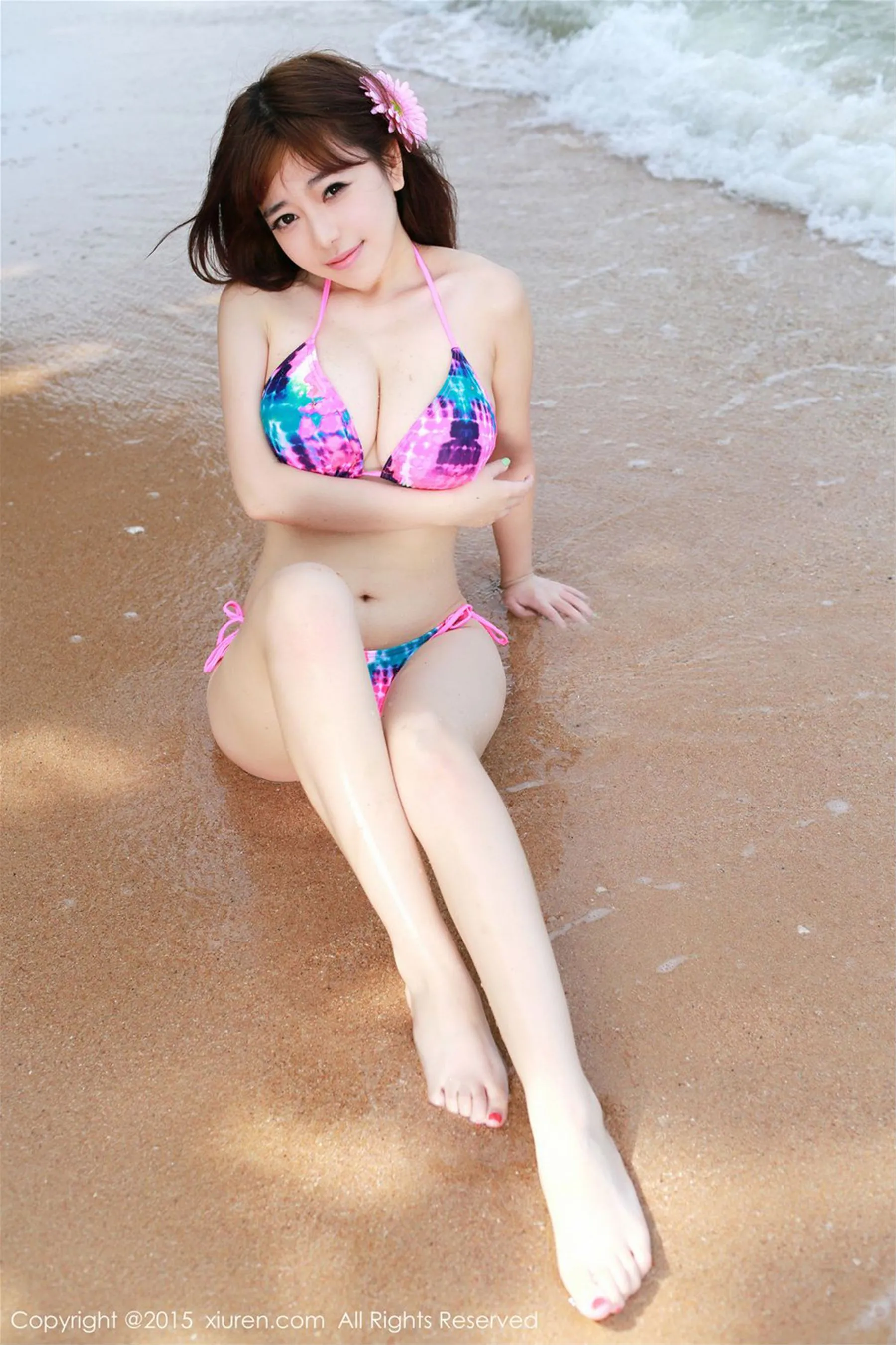 刘飞儿Faye《泰国旅拍》海边系列 秀人网 No.268第7张