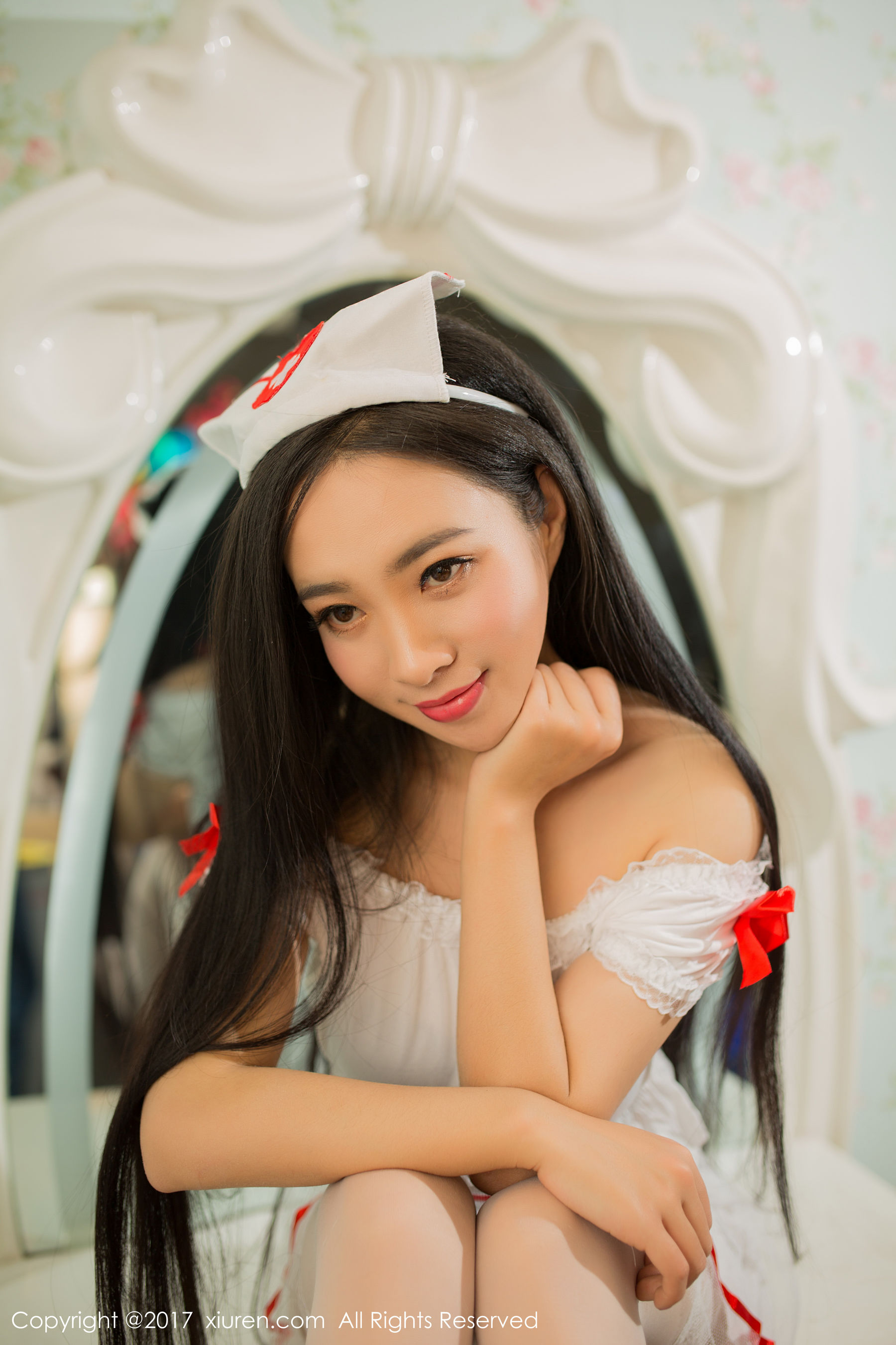 艾儿521《黑丝兔女郎+性感护士制服》 秀人 NO.877第12张