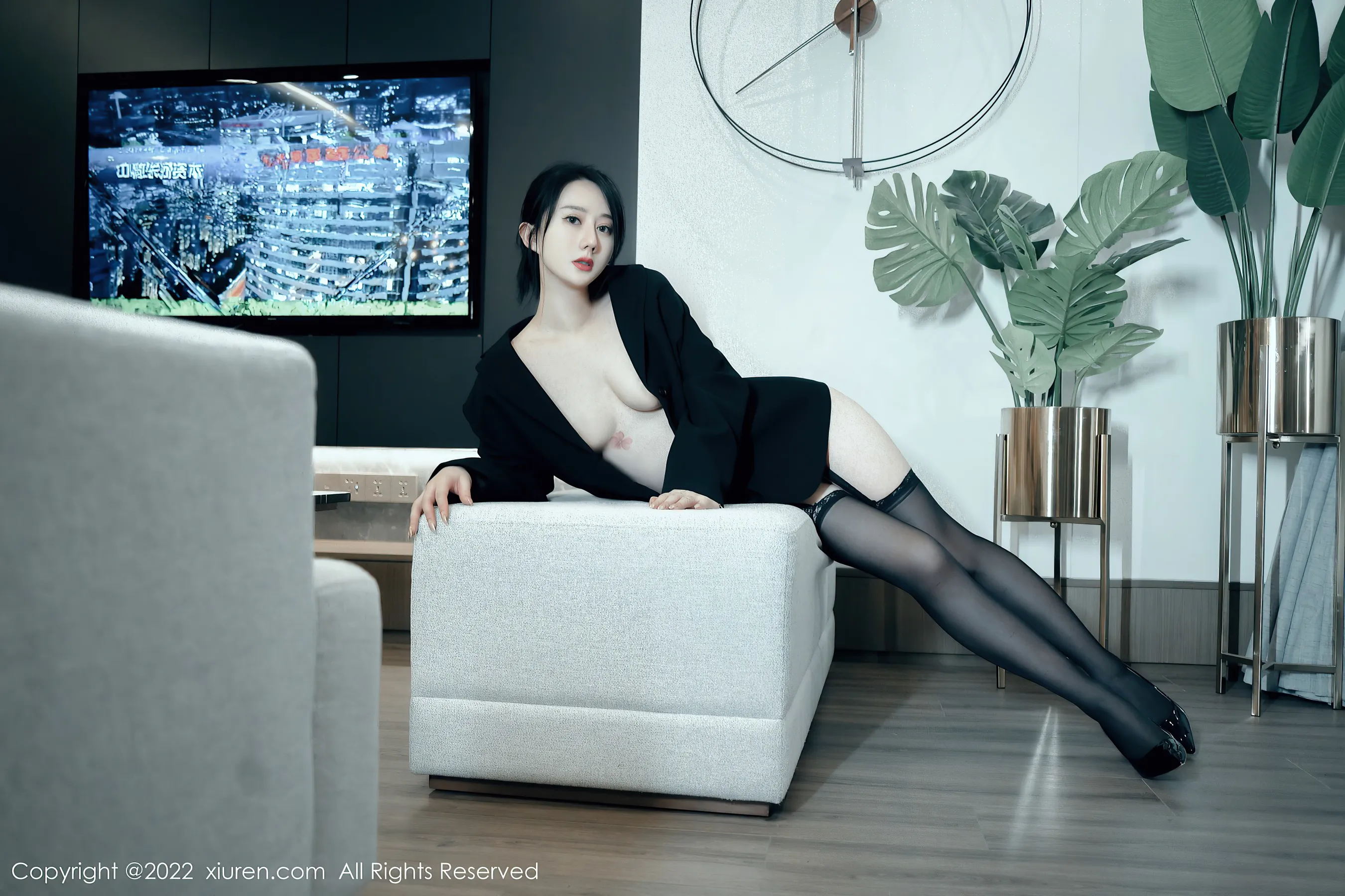  秀人网 No.4801 苏小曼babyface 黑丝美腿第14张