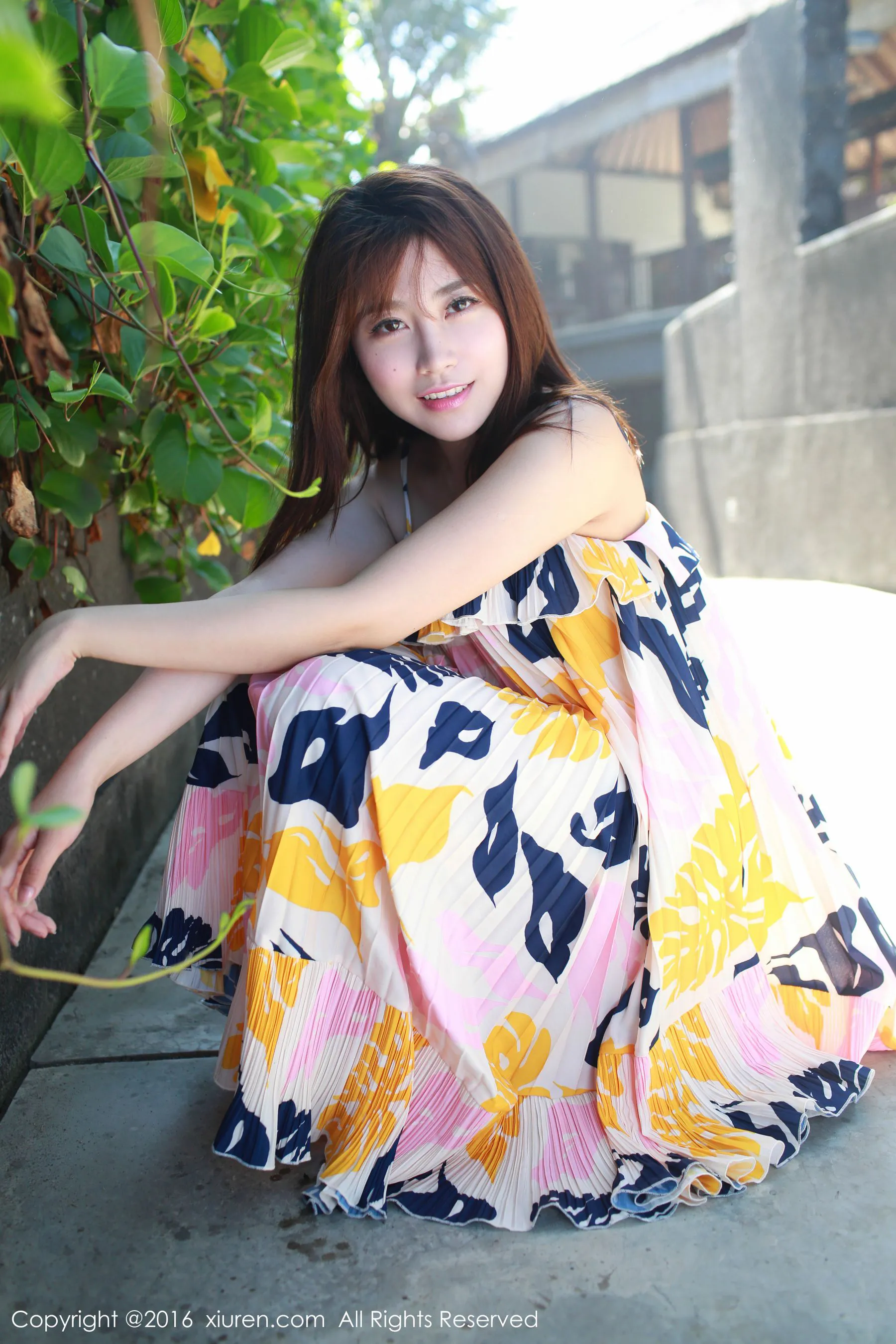 许诺Sabrina《巴厘岛旅拍》小清新系列 秀人网 No.542第11张